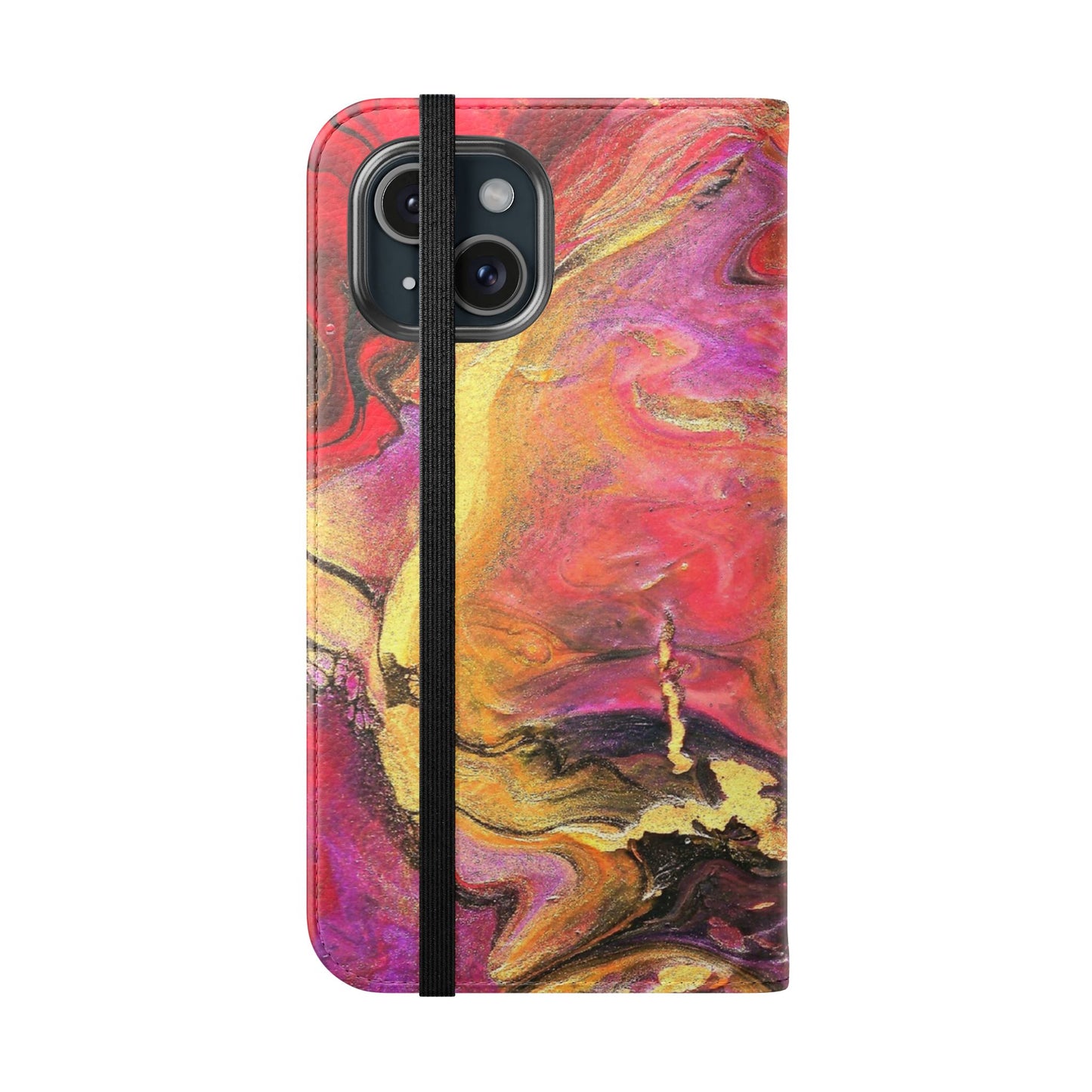 Flowing Royalty Flip Phone Case for iPhone 11 – 16 Pro, Samsung 21 – 22 Series