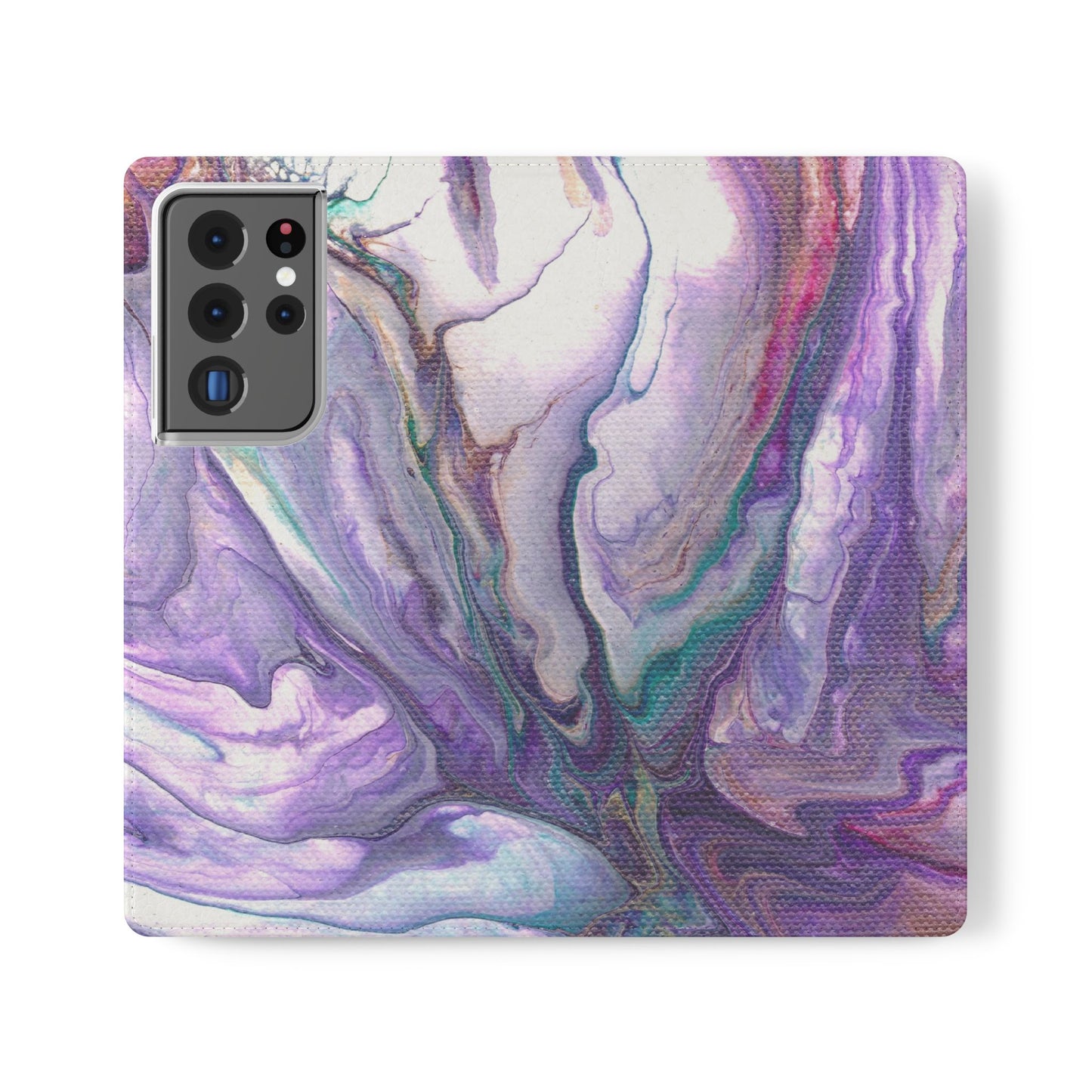 Majestic Marble Flip Phone Case for iPhone 11 – 16 Pro, Samsung 21 – 22 Series