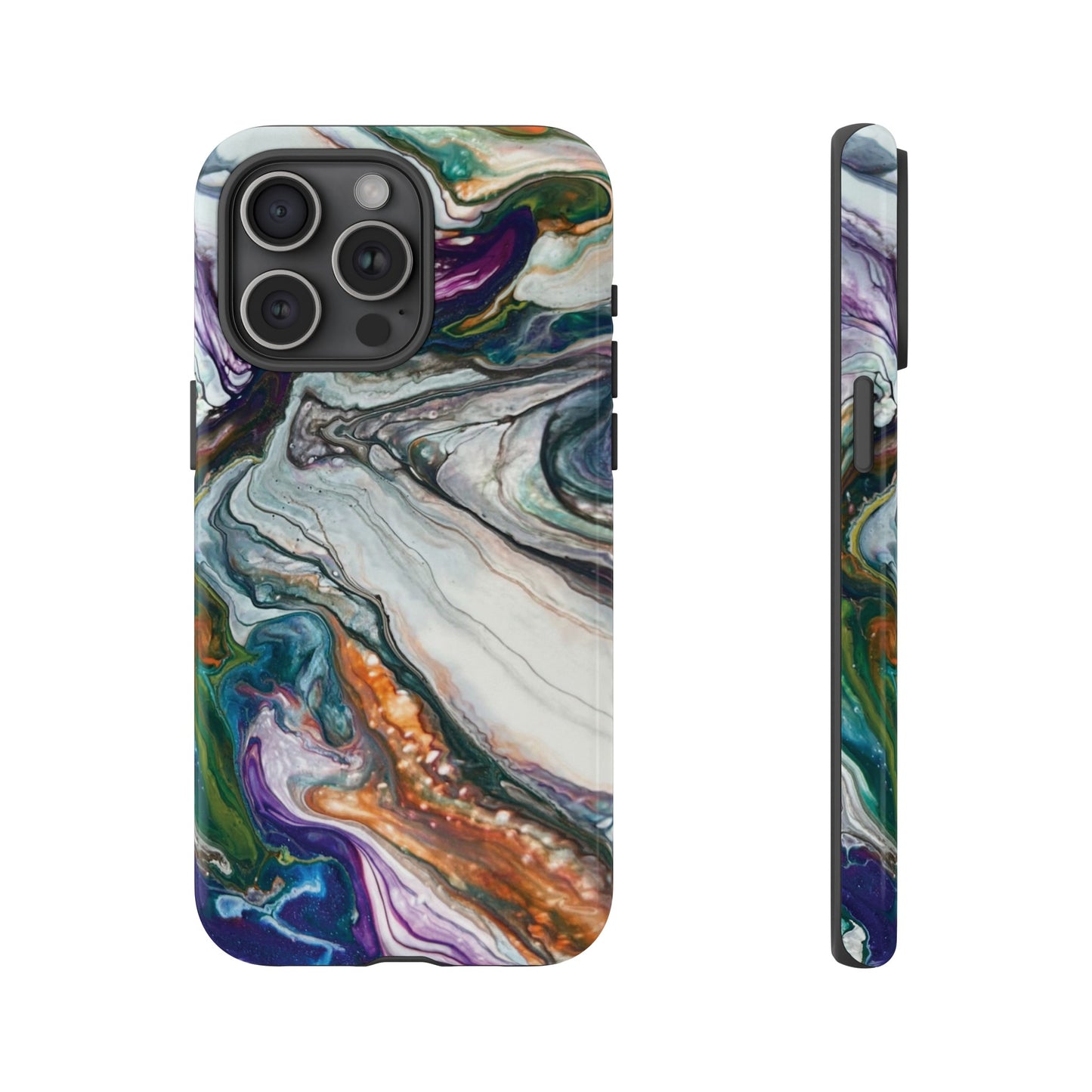 Vibrant Swirls Tough Phone Case for iPhone, Samsung Galaxy, and Google Pixel devices