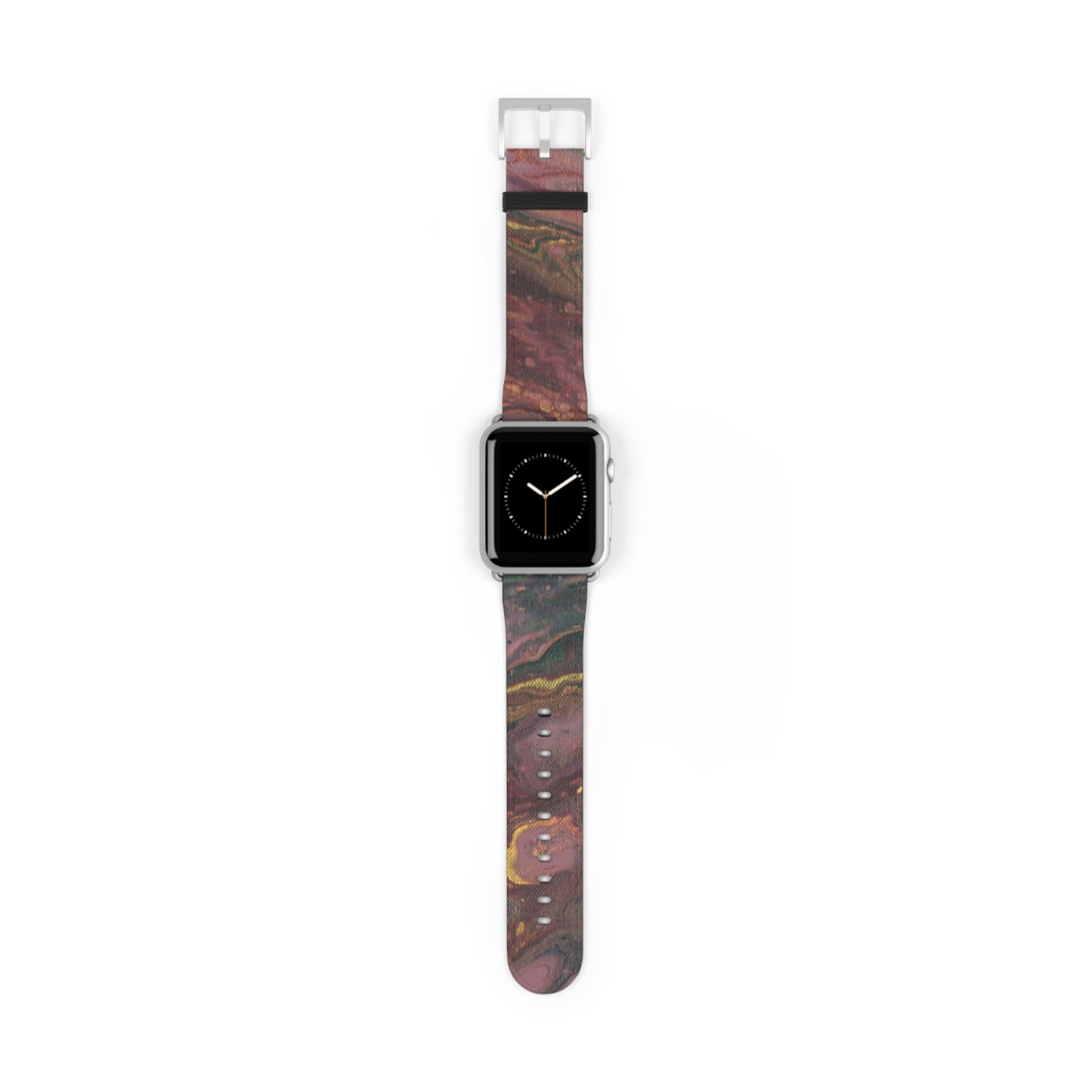 Burgundy Tapestry Watch Band for Apple Watch Series 1-9, Ultra, and SE devices