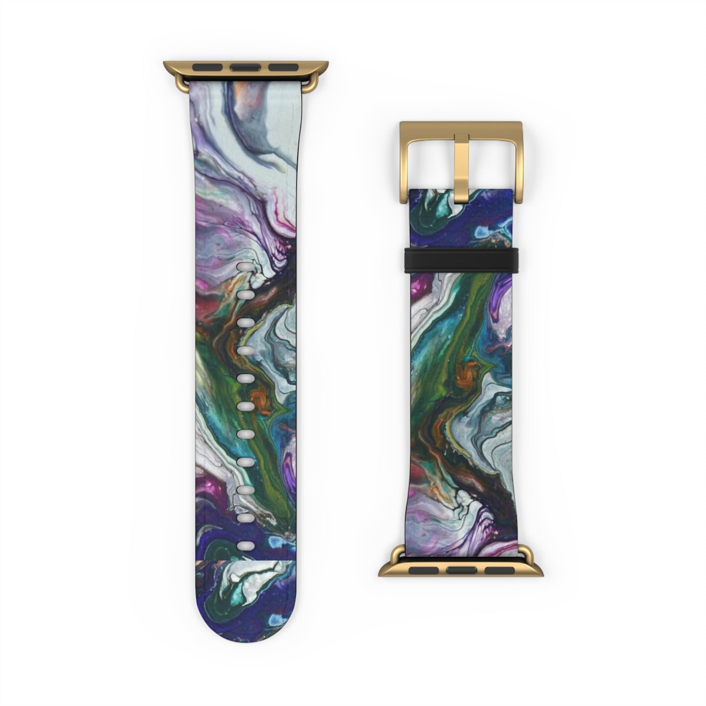 Vibrant Swirls Watch Band for Apple Watch Series 1-9, Ultra, and SE devices