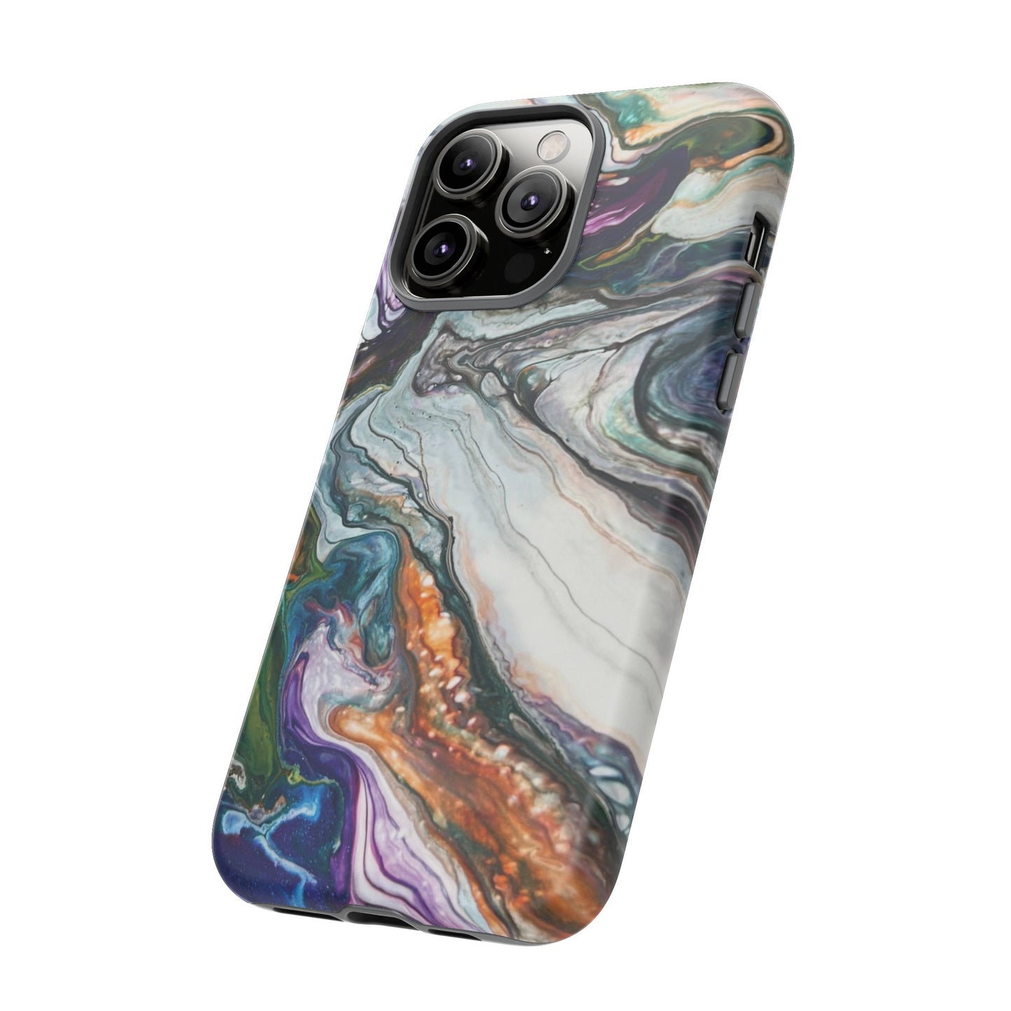 Vibrant Swirls Tough Phone Case for iPhone, Samsung Galaxy, and Google Pixel devices