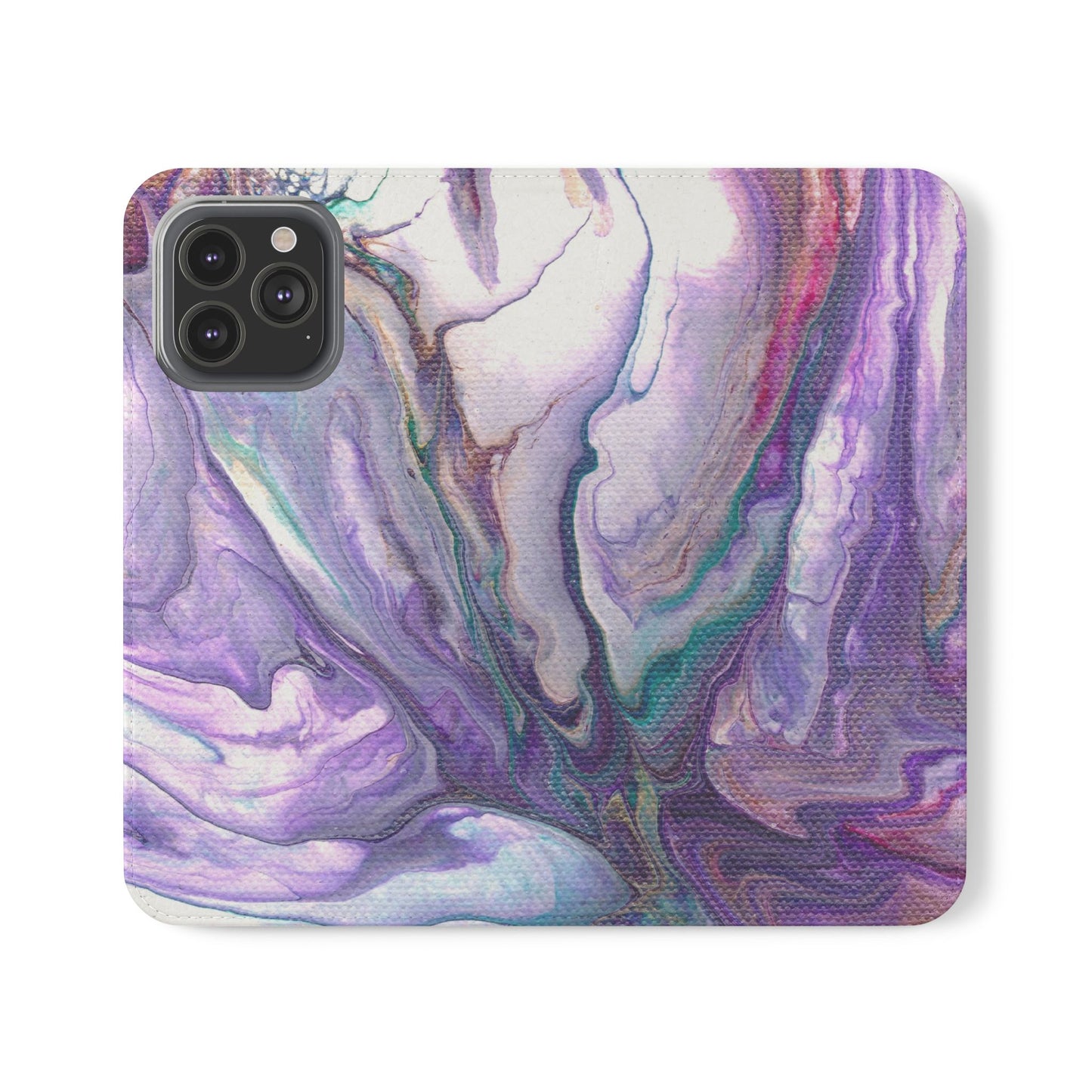 Majestic Marble Flip Phone Case for iPhone 11 – 16 Pro, Samsung 21 – 22 Series