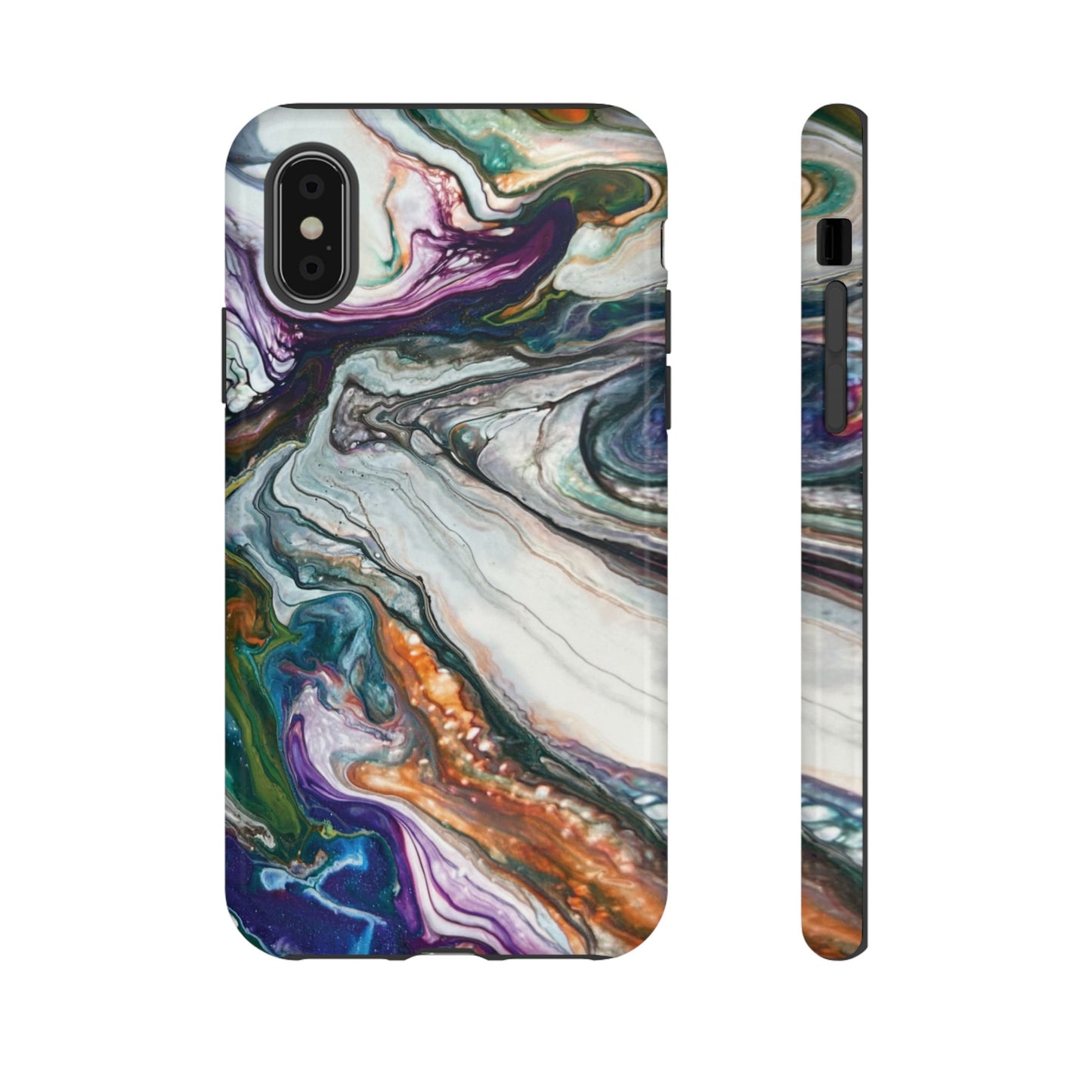 Vibrant Swirls Tough Phone Case for iPhone, Samsung Galaxy, and Google Pixel devices