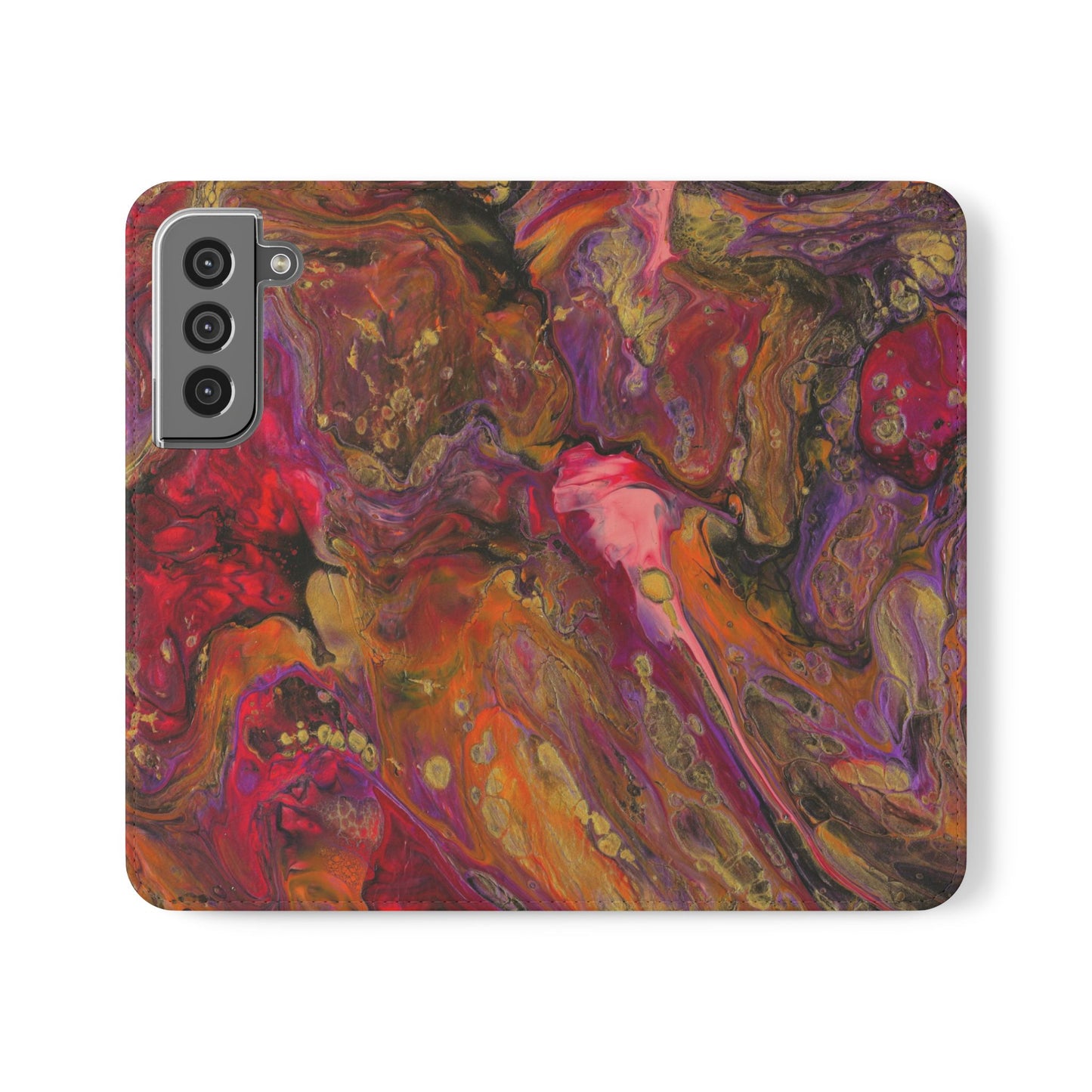 Autumn's Glow Flip Phone Case for iPhone 11 – 16 Pro, Samsung 21 – 22 Series