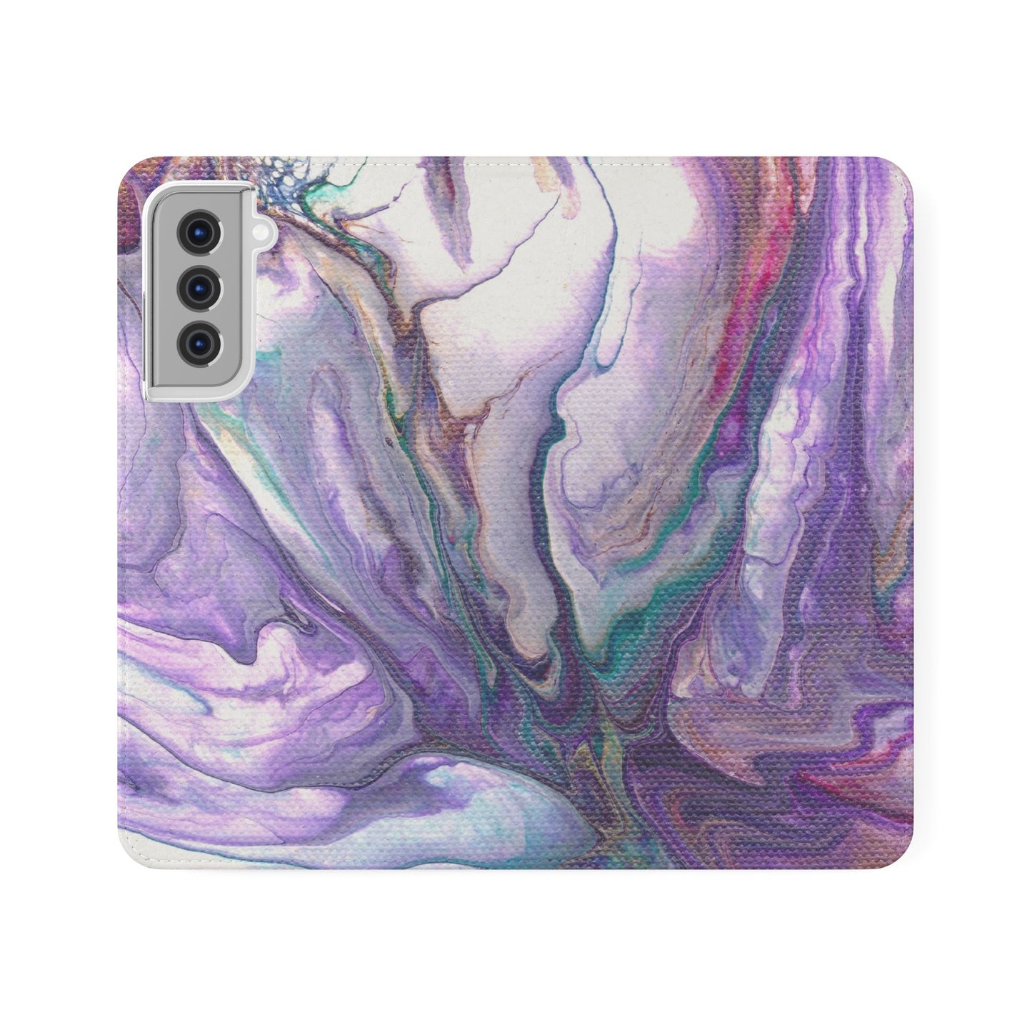 Majestic Marble Flip Phone Case for iPhone 11 – 16 Pro, Samsung 21 – 22 Series