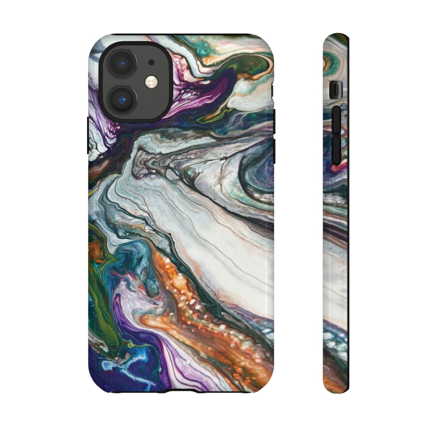Vibrant Swirls Tough Phone Case for iPhone, Samsung Galaxy, and Google Pixel devices