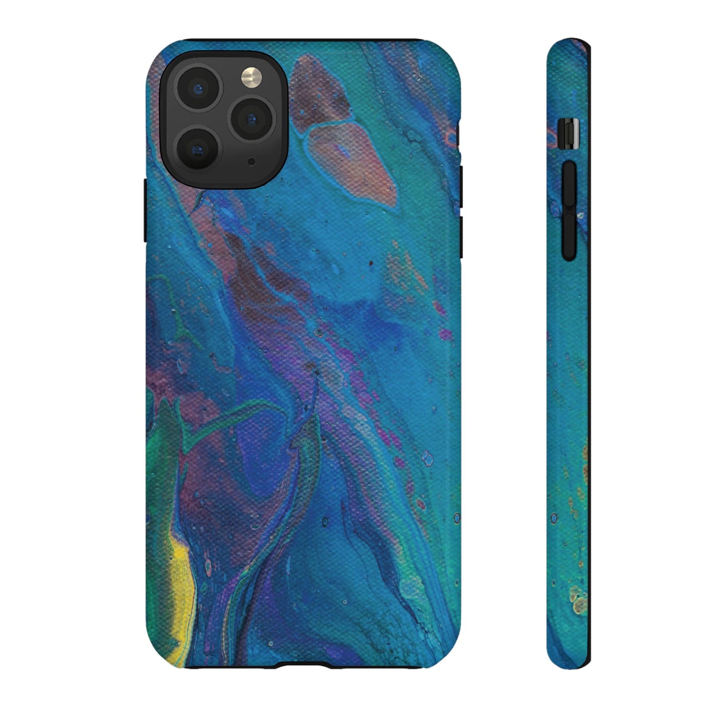 Peacock Swirls Tough Phone Case for iPhone, Samsung Galaxy, and Google Pixel devices