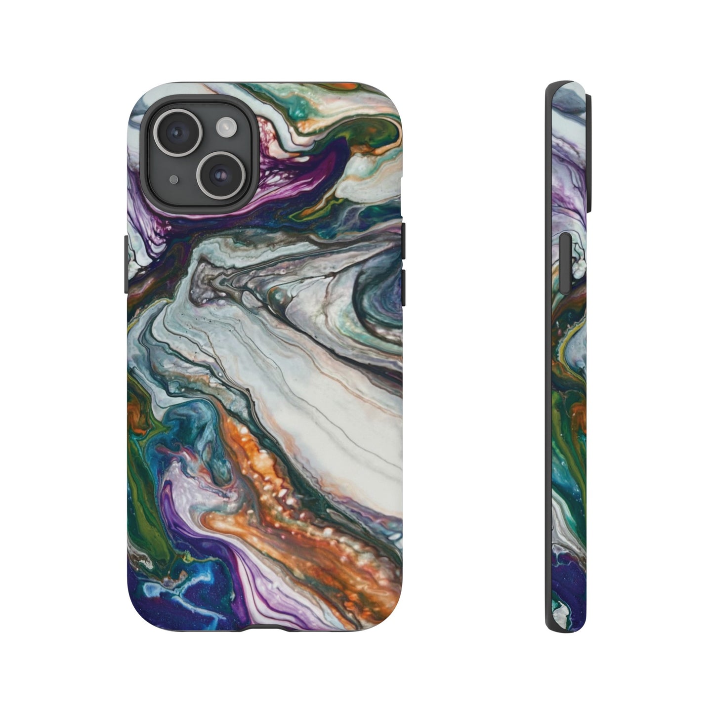 Vibrant Swirls Tough Phone Case for iPhone, Samsung Galaxy, and Google Pixel devices