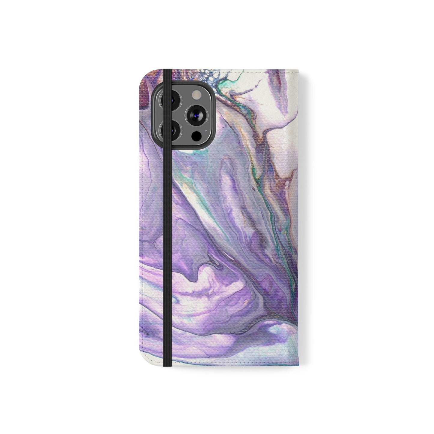 Majestic Marble Flip Phone Case for iPhone 11 – 16 Pro, Samsung 21 – 22 Series