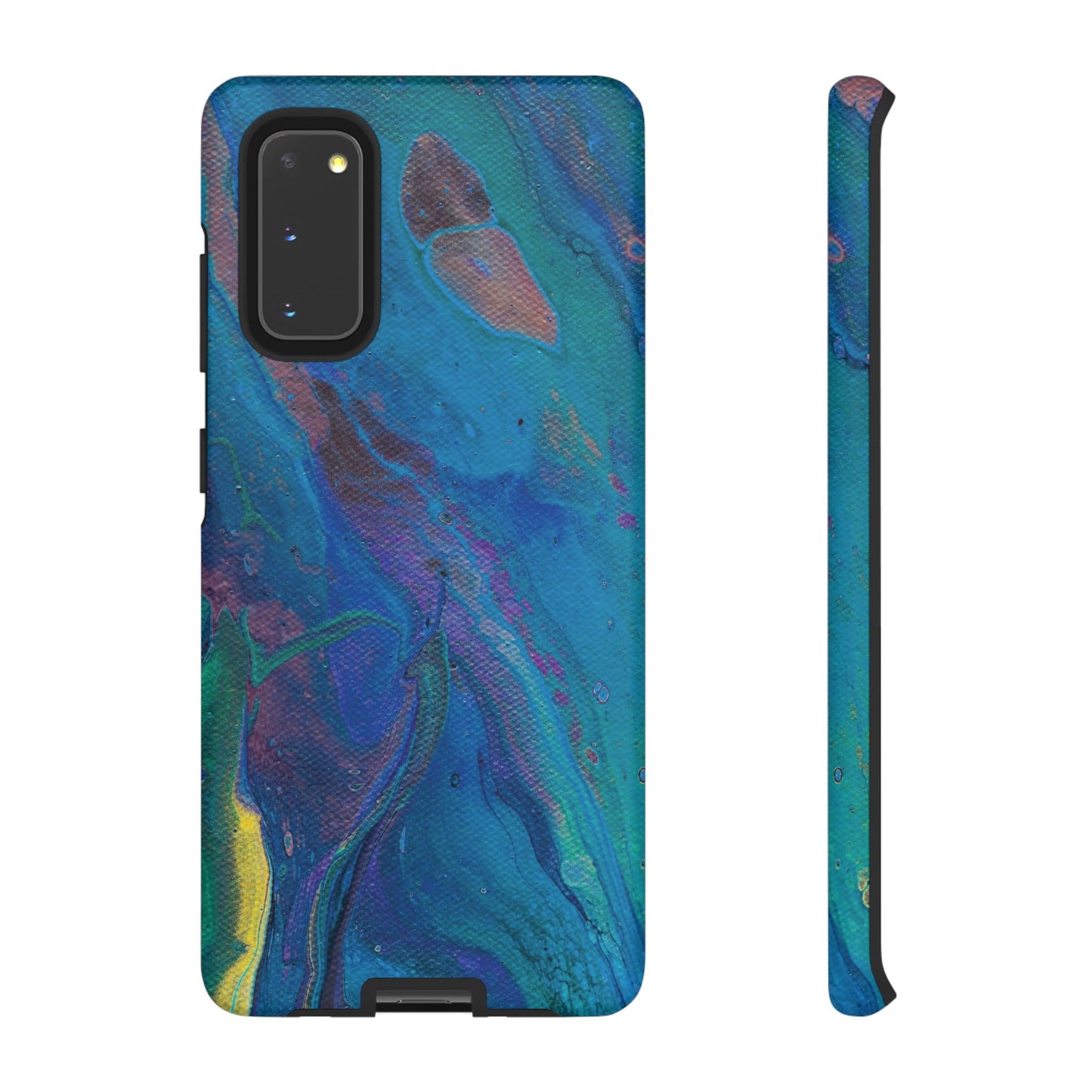 Peacock Swirls Tough Phone Case for iPhone, Samsung Galaxy, and Google Pixel devices