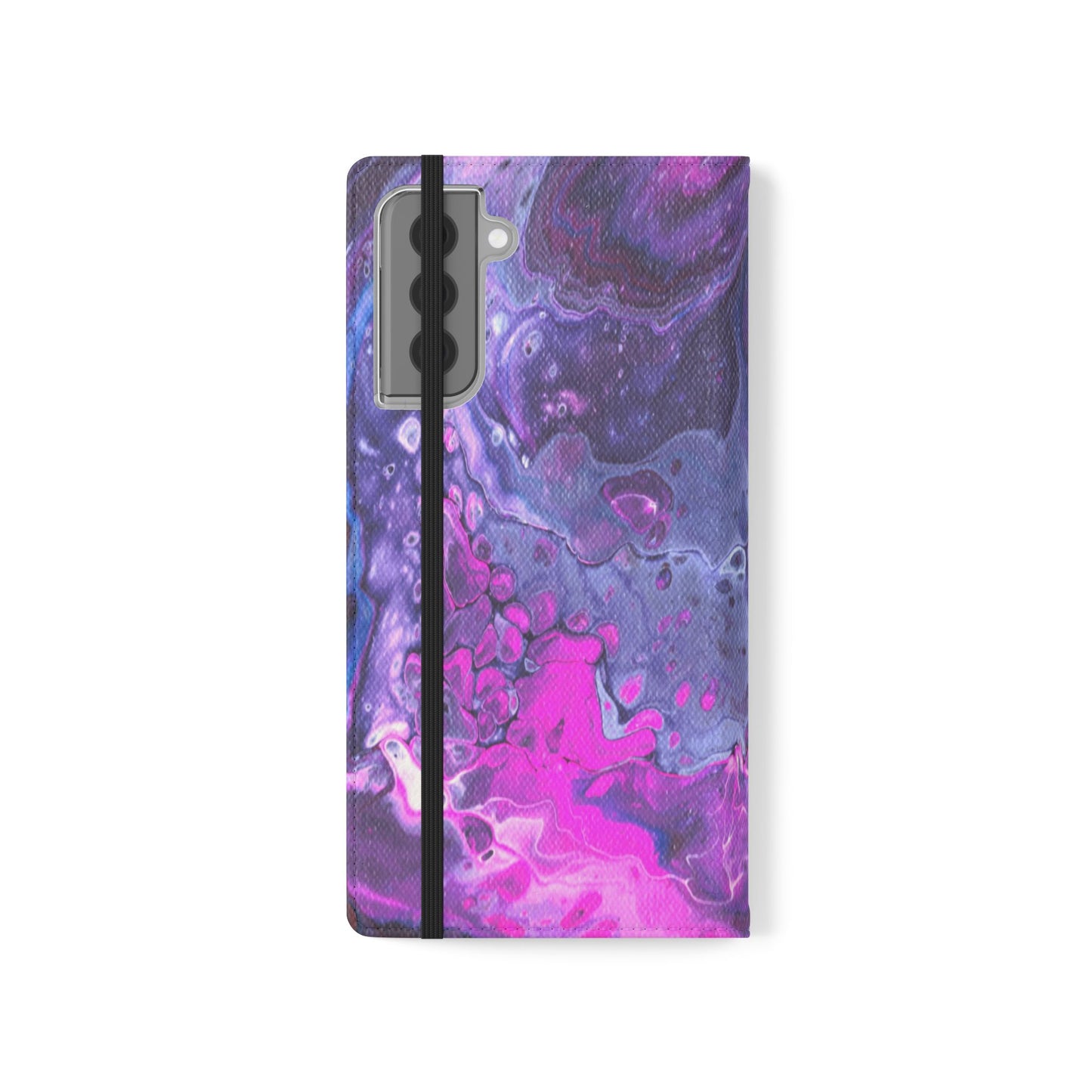 Velvet Twilight Flip Phone Case for iPhone 11 – 16 Pro, Samsung 21 – 22 Series