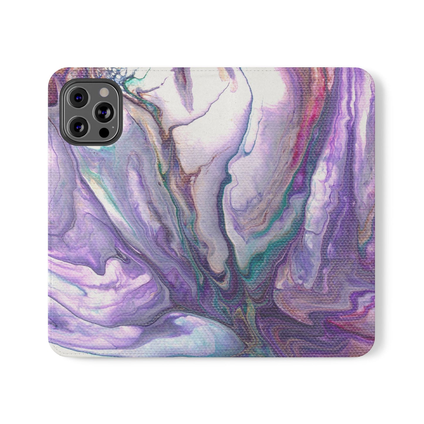 Majestic Marble Flip Phone Case for iPhone 11 – 16 Pro, Samsung 21 – 22 Series