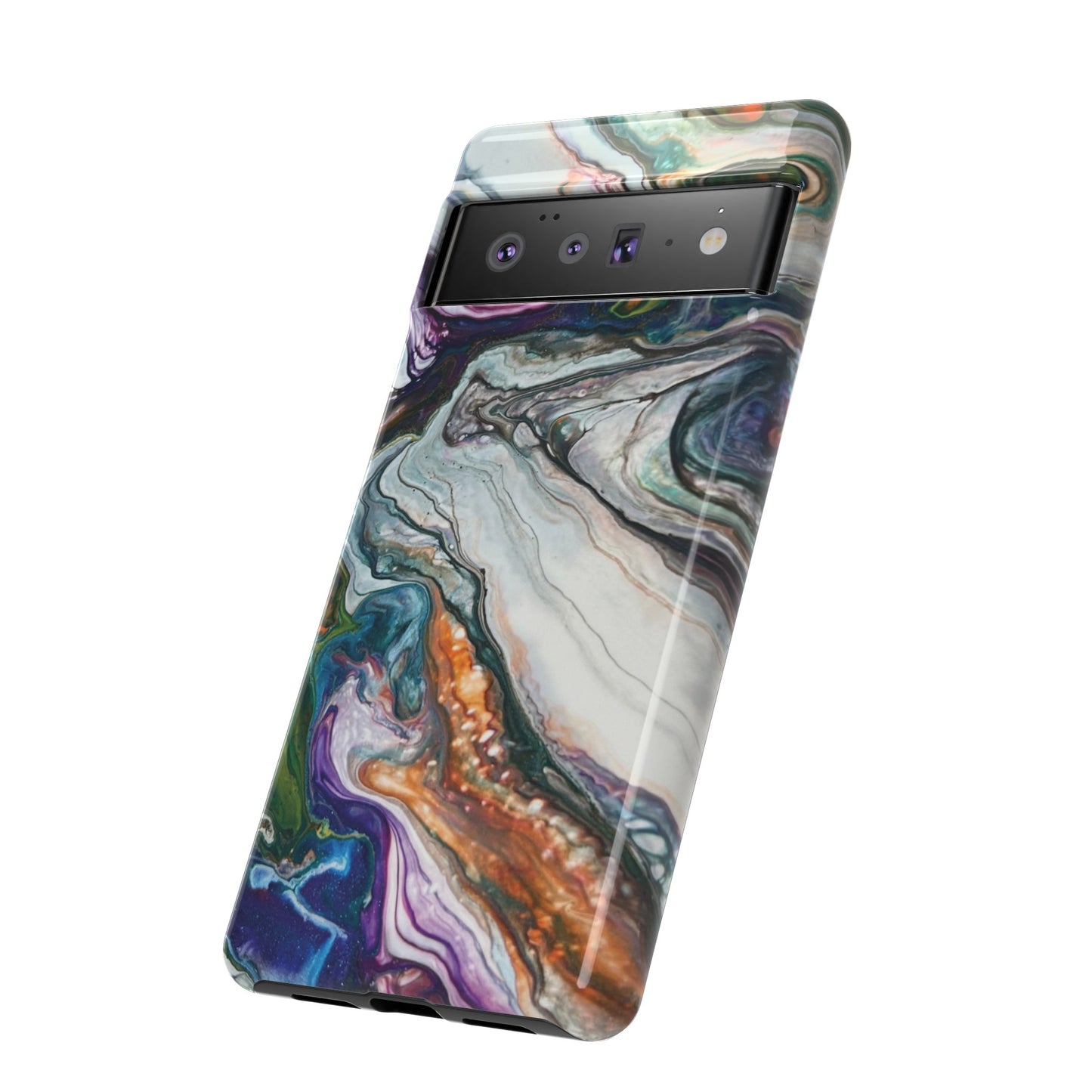 Vibrant Swirls Tough Phone Case for iPhone, Samsung Galaxy, and Google Pixel devices
