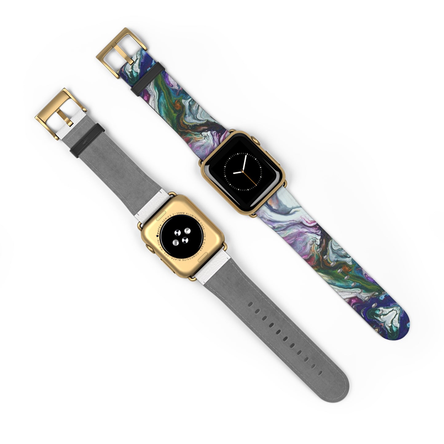 Vibrant Swirls Watch Band for Apple Watch Series 1-9, Ultra, and SE devices
