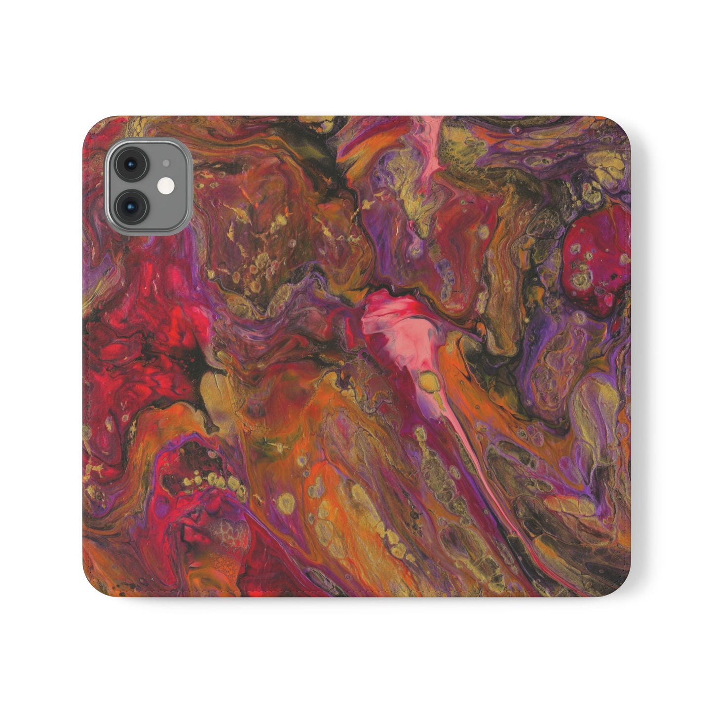 Autumn's Glow Flip Phone Case for iPhone 11 – 16 Pro, Samsung 21 – 22 Series