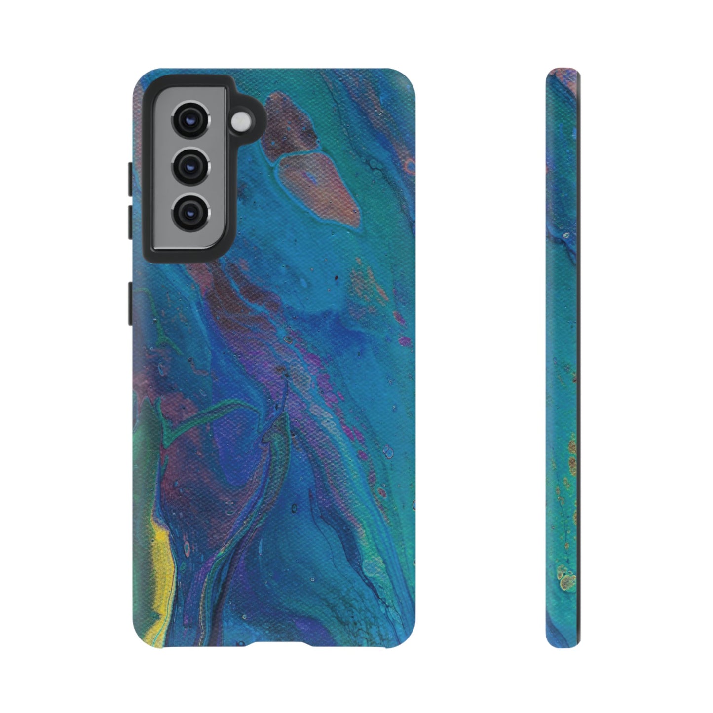 Peacock Swirls Tough Phone Case for iPhone, Samsung Galaxy, and Google Pixel devices