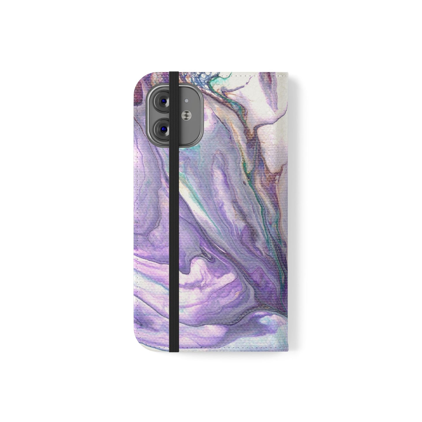 Majestic Marble Flip Phone Case for iPhone 11 – 16 Pro, Samsung 21 – 22 Series