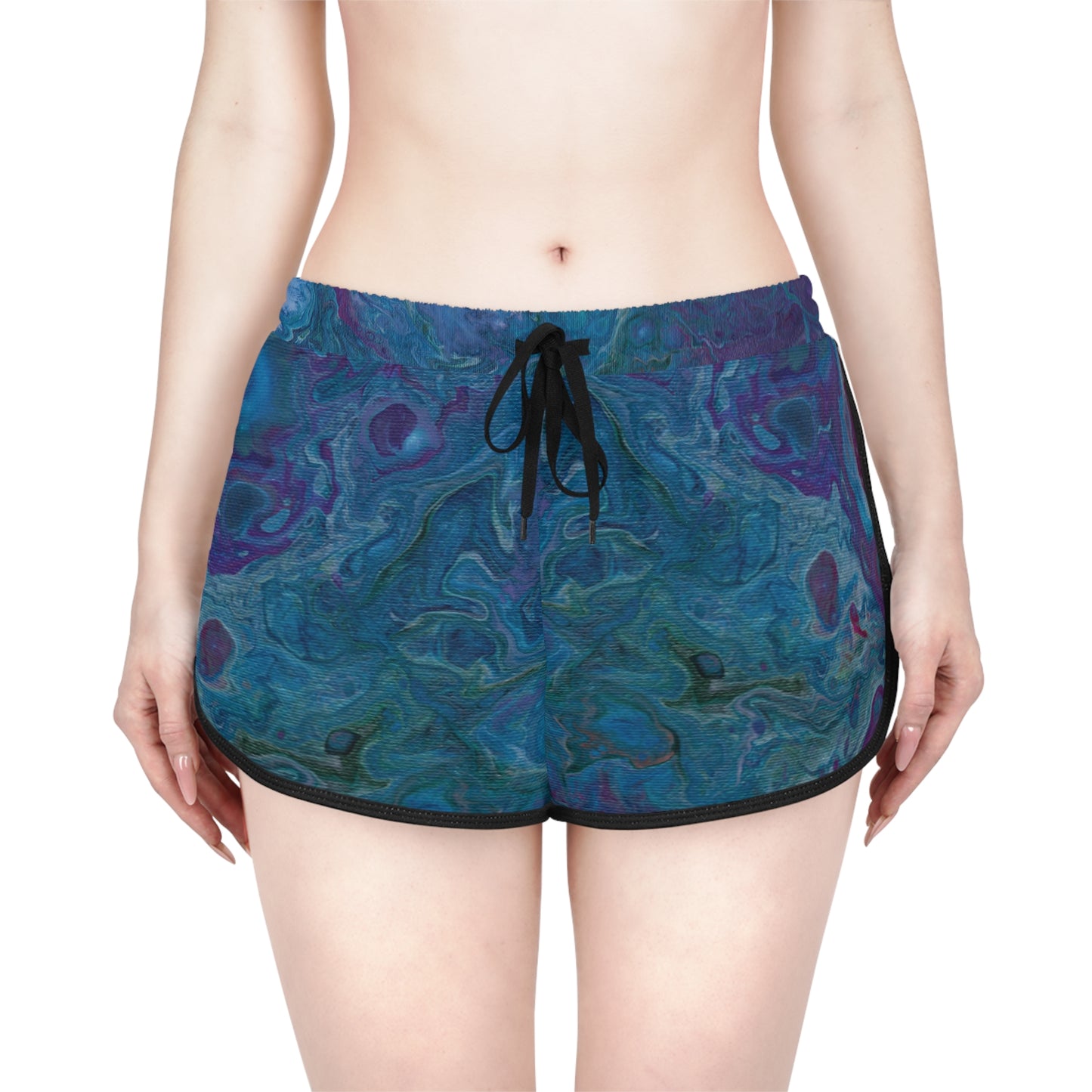 Women's Relaxed Shorts - Azure Seas