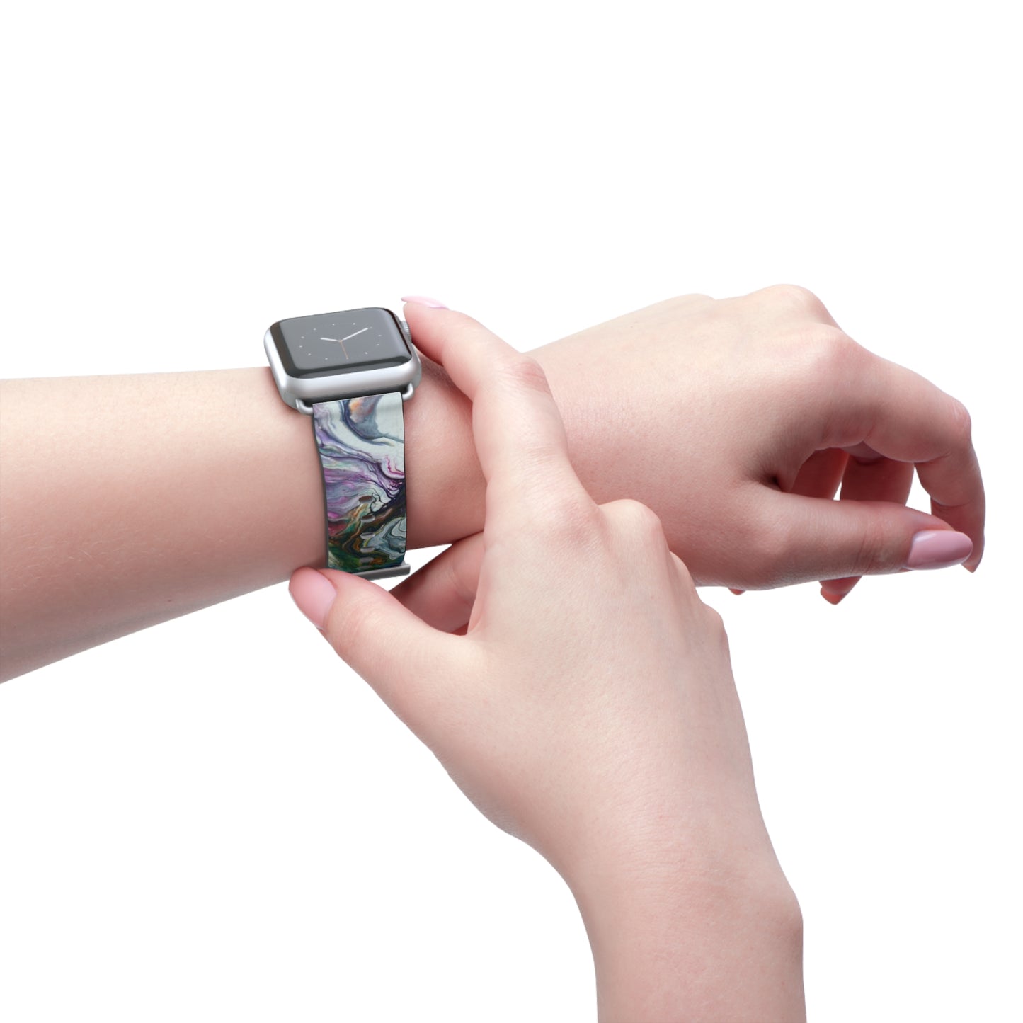 Vibrant Swirls Watch Band for Apple Watch Series 1-9, Ultra, and SE devices