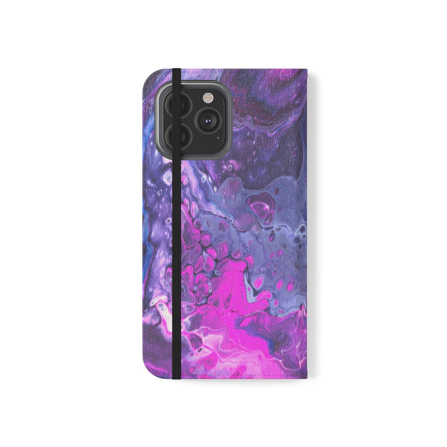 Velvet Twilight Flip Phone Case for iPhone 11 – 16 Pro, Samsung 21 – 22 Series