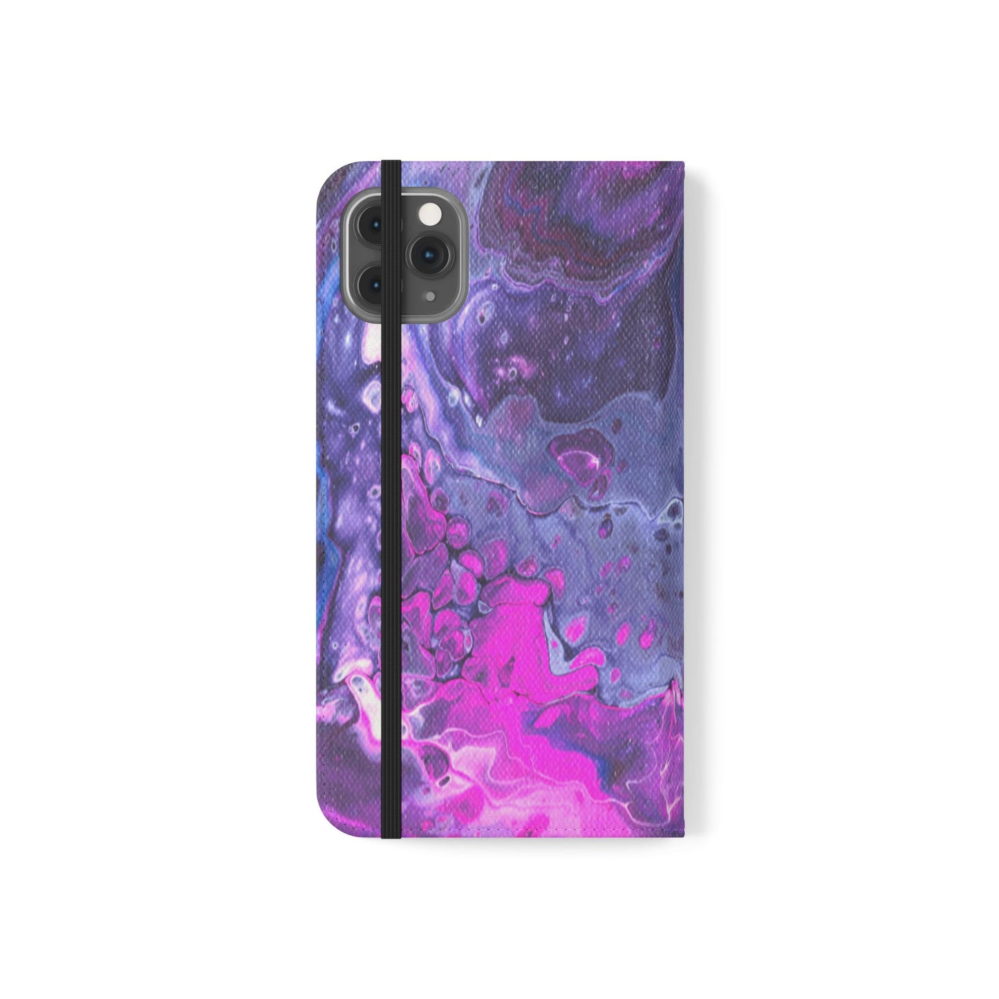 Velvet Twilight Flip Phone Case for iPhone 11 – 16 Pro, Samsung 21 – 22 Series