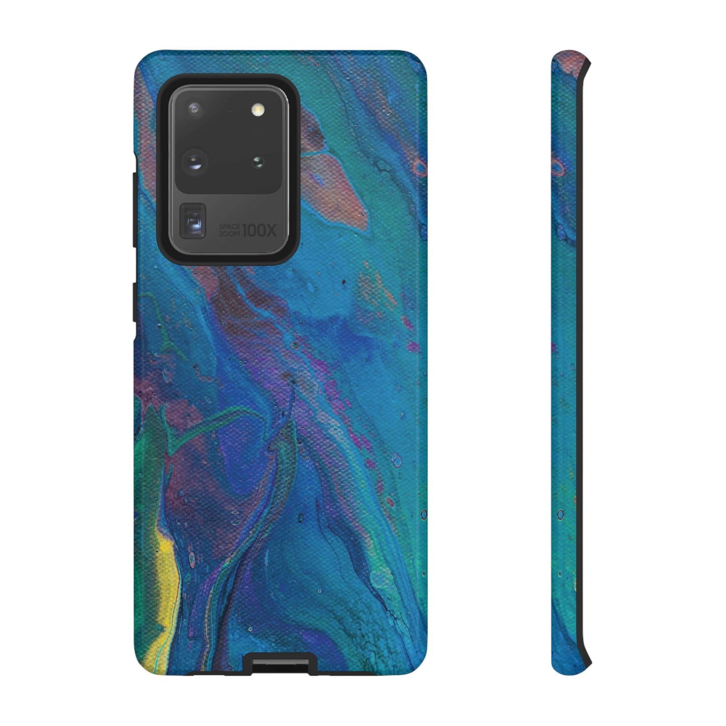 Peacock Swirls Tough Phone Case for iPhone, Samsung Galaxy, and Google Pixel devices