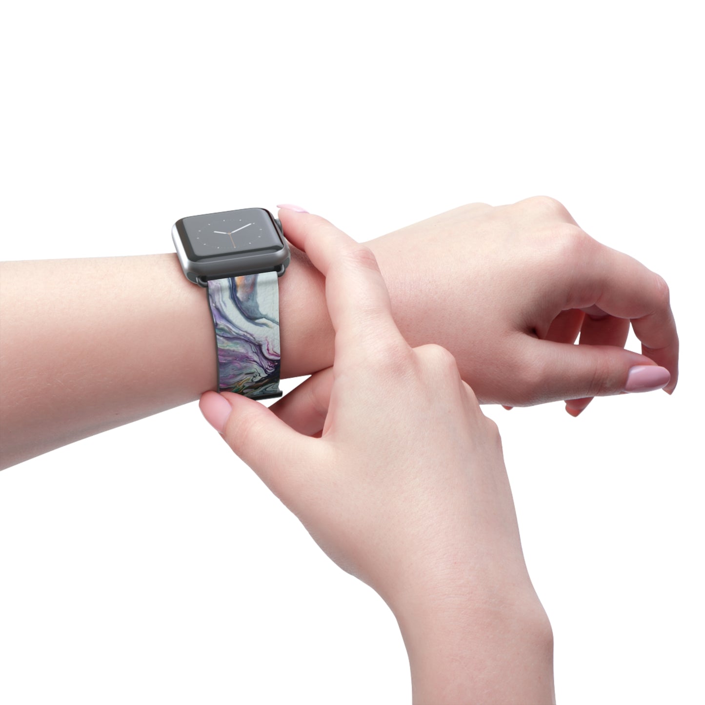 Vibrant Swirls Watch Band for Apple Watch Series 1-9, Ultra, and SE devices