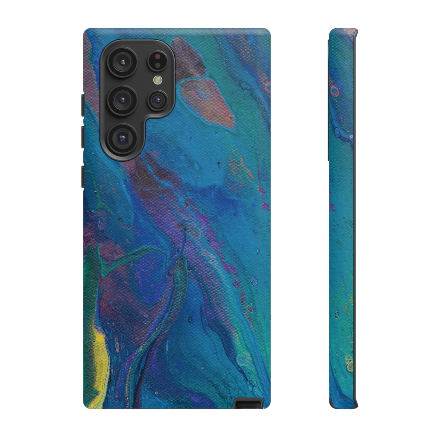 Peacock Swirls Tough Phone Case for iPhone, Samsung Galaxy, and Google Pixel devices