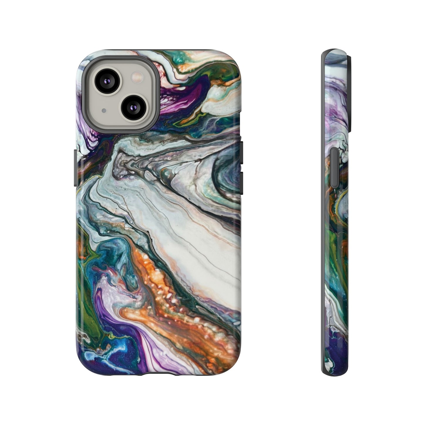 Vibrant Swirls Tough Phone Case for iPhone, Samsung Galaxy, and Google Pixel devices