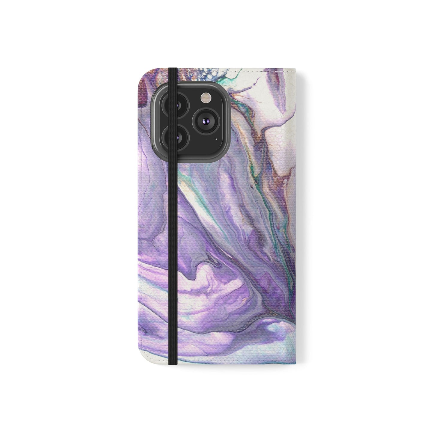 Majestic Marble Flip Phone Case for iPhone 11 – 16 Pro, Samsung 21 – 22 Series