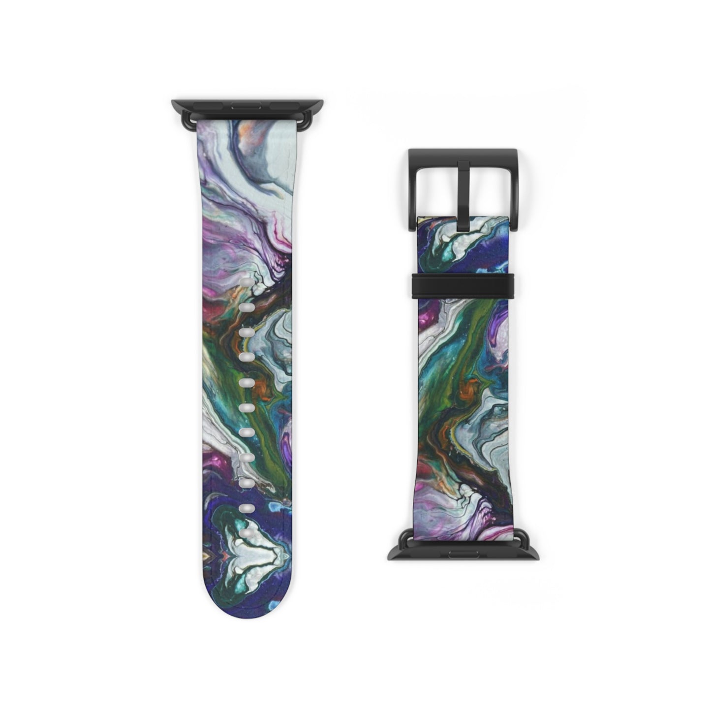 Vibrant Swirls Watch Band for Apple Watch Series 1-9, Ultra, and SE devices
