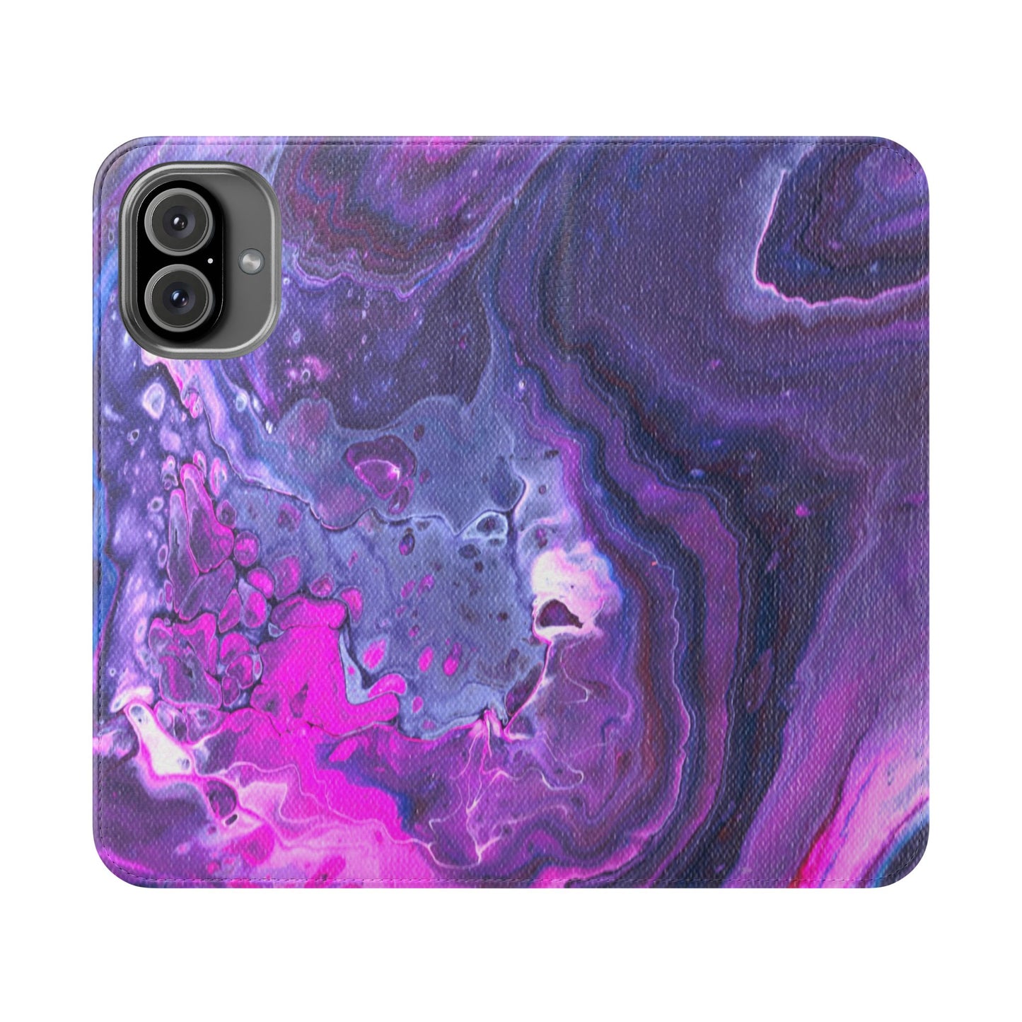 Velvet Twilight Flip Phone Case for iPhone 11 – 16 Pro, Samsung 21 – 22 Series