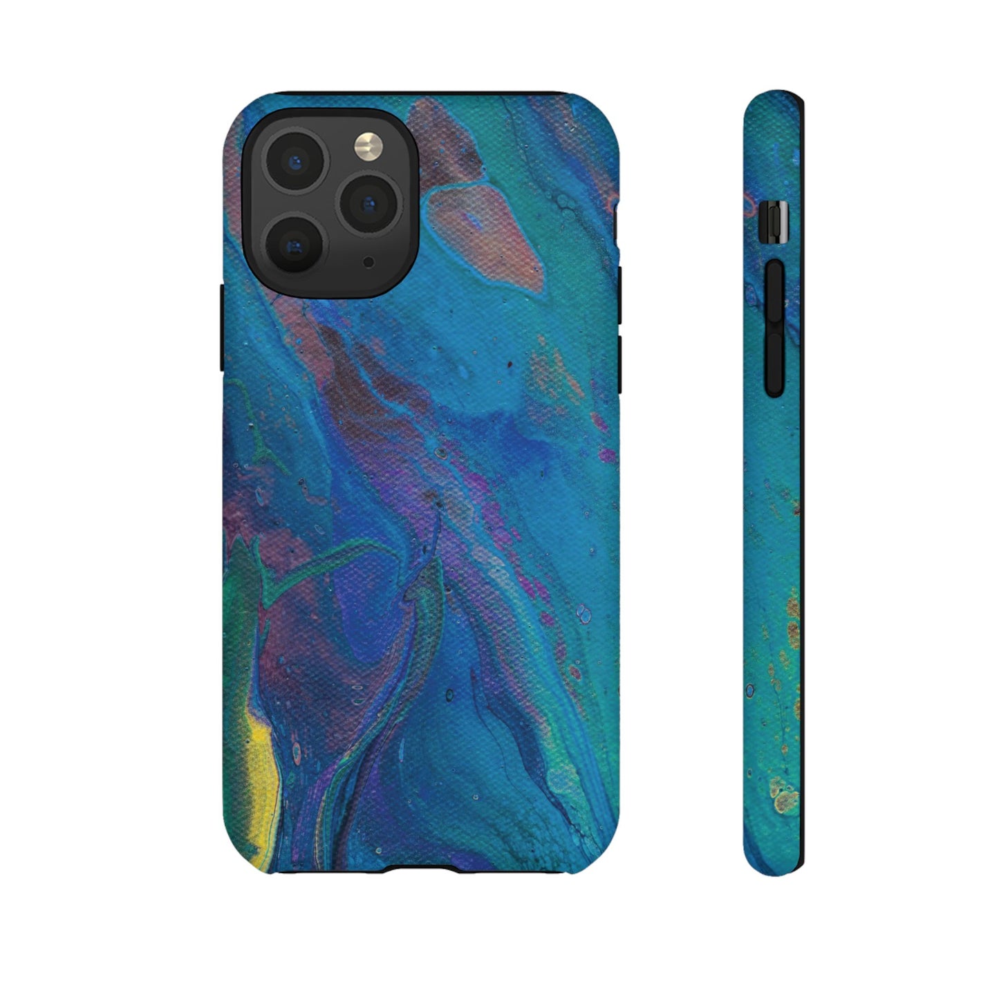 Peacock Swirls Tough Phone Case for iPhone, Samsung Galaxy, and Google Pixel devices