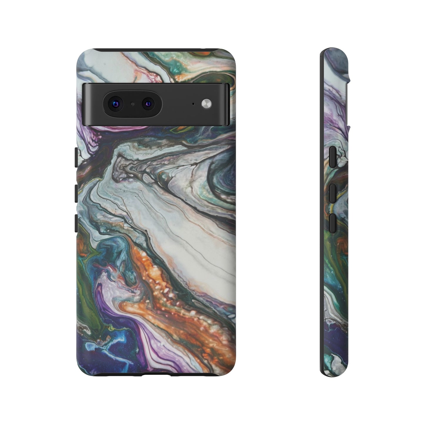Vibrant Swirls Tough Phone Case for iPhone, Samsung Galaxy, and Google Pixel devices