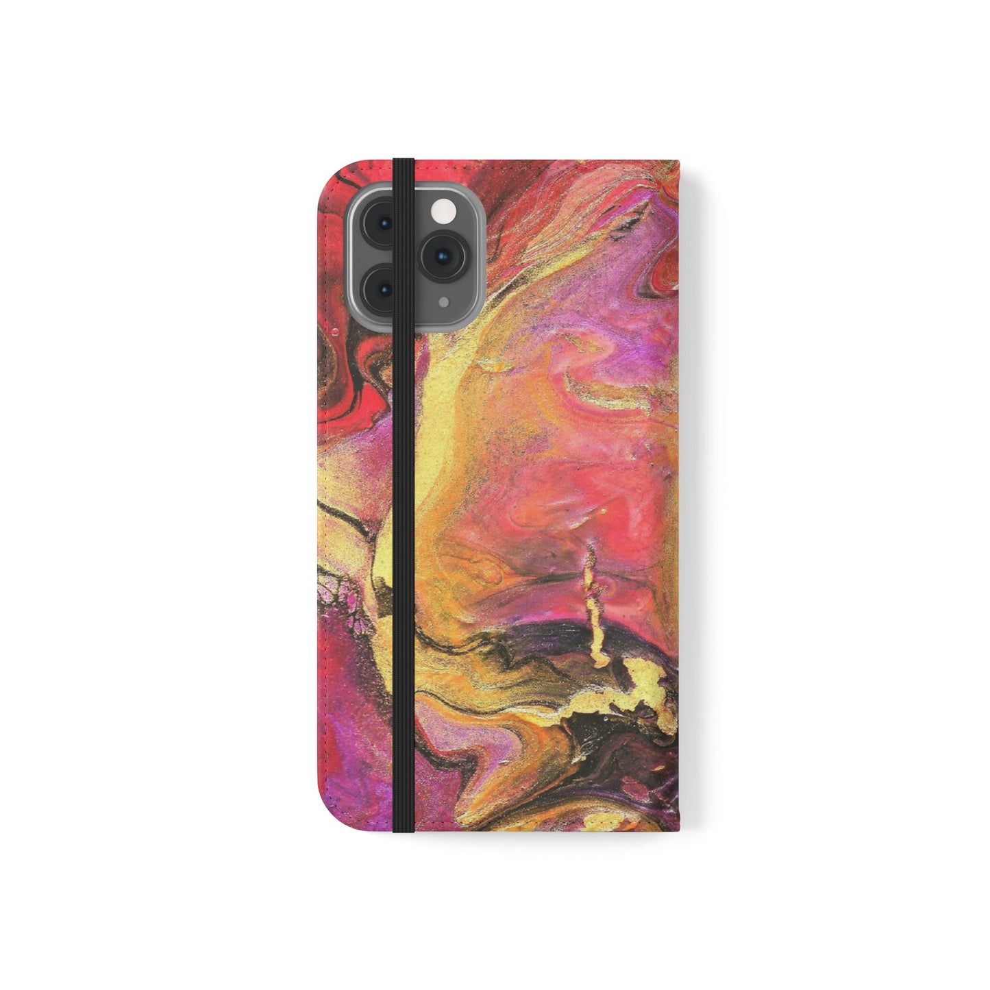 Flowing Royalty Flip Phone Case for iPhone 11 – 16 Pro, Samsung 21 – 22 Series