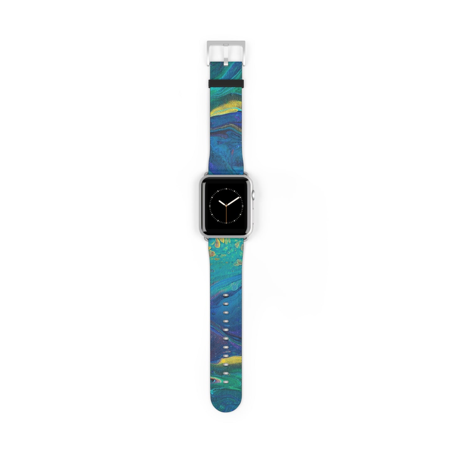 Peacock Swirls Watch Band for Apple Watch Series 1-9, Ultra, and SE devices