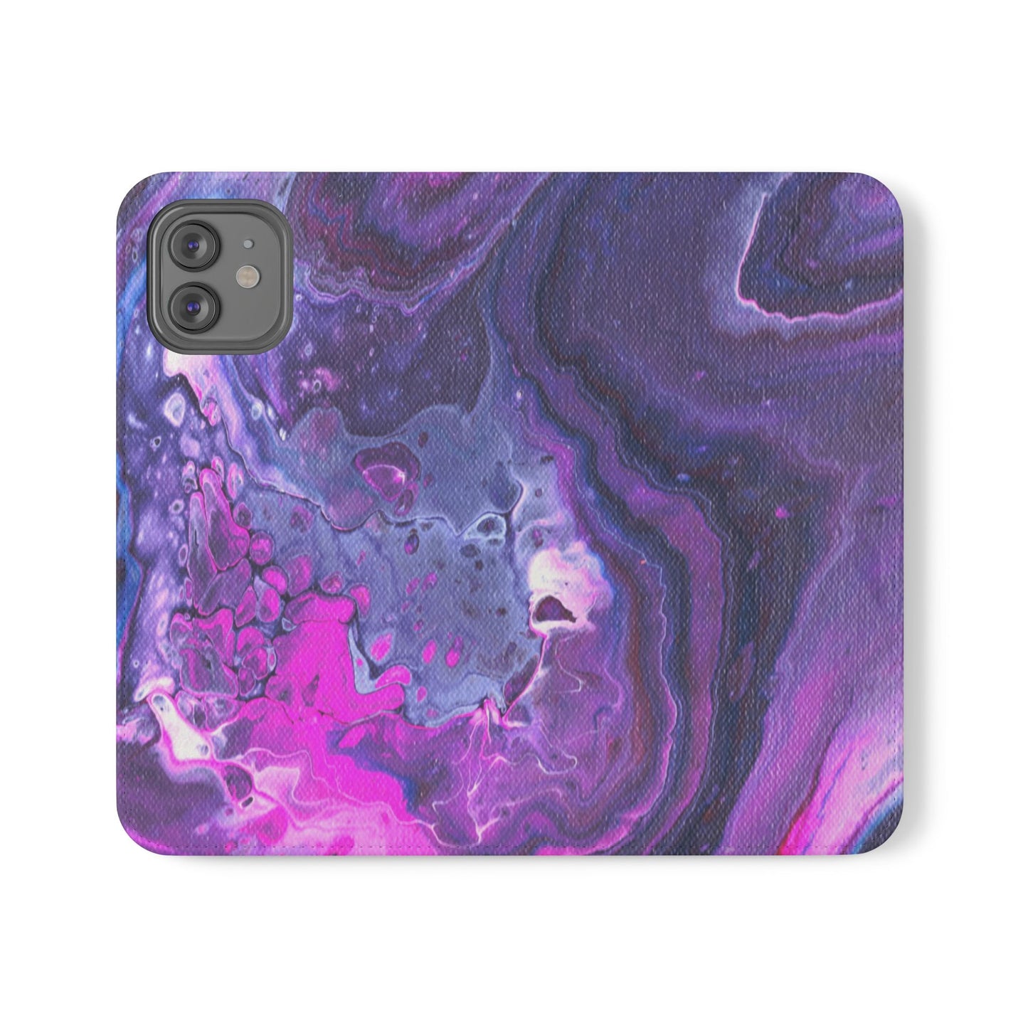 Velvet Twilight Flip Phone Case for iPhone 11 – 16 Pro, Samsung 21 – 22 Series