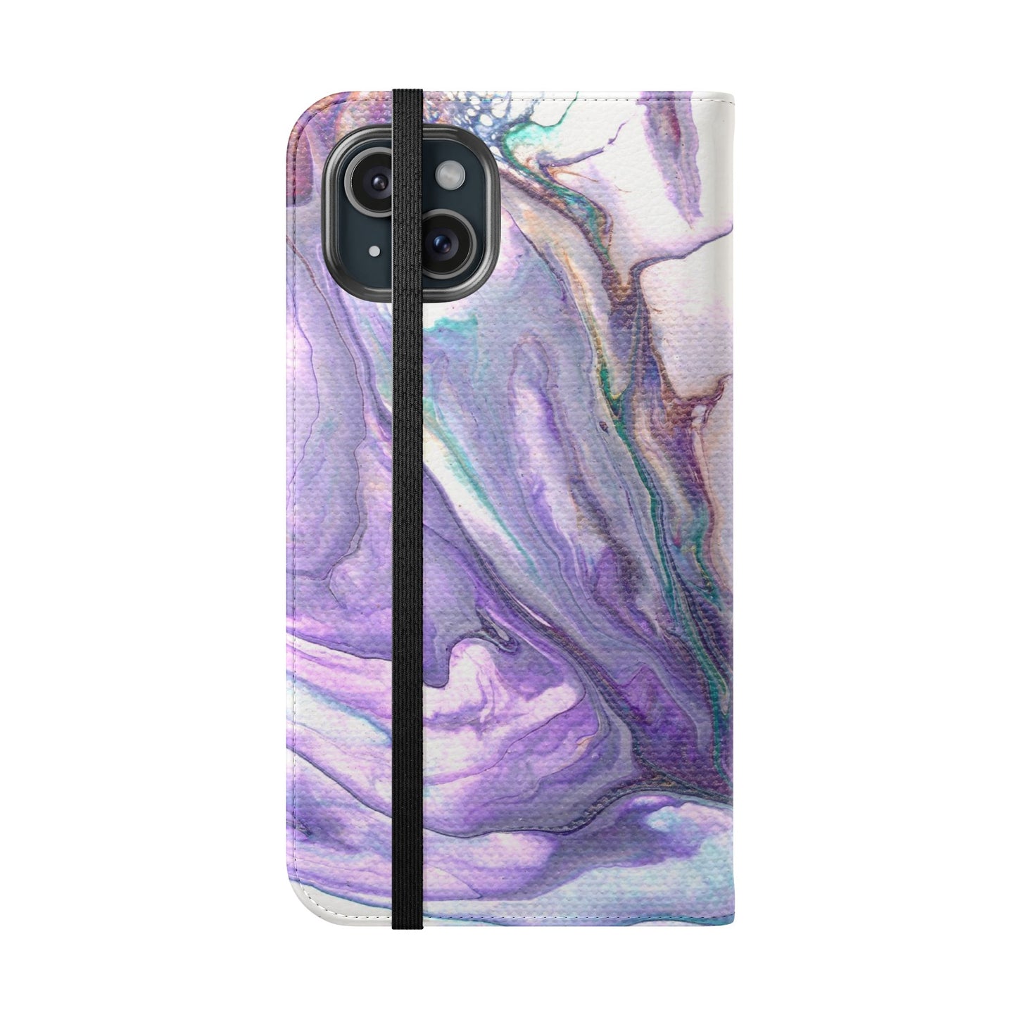 Majestic Marble Flip Phone Case for iPhone 11 – 16 Pro, Samsung 21 – 22 Series
