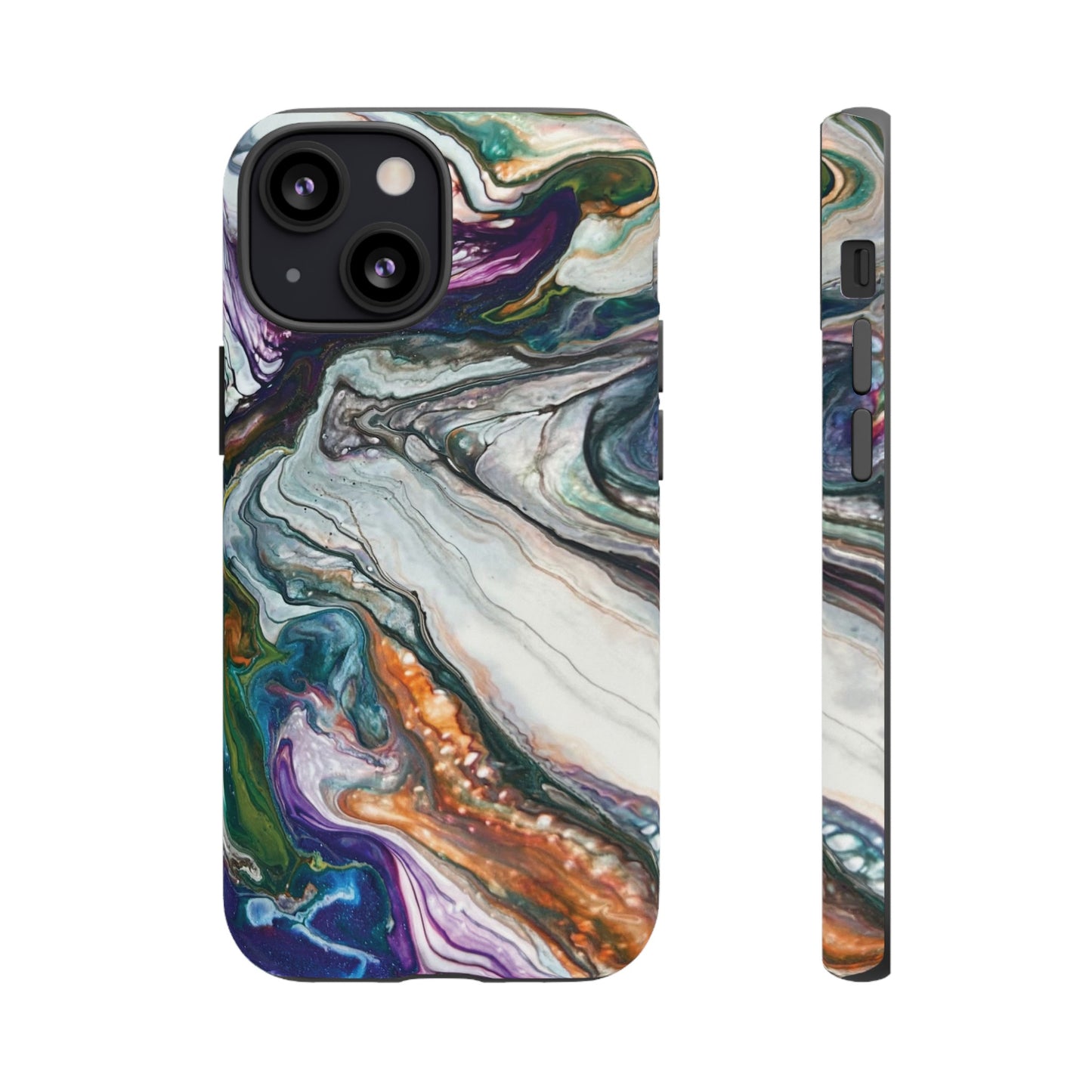 Vibrant Swirls Tough Phone Case for iPhone, Samsung Galaxy, and Google Pixel devices