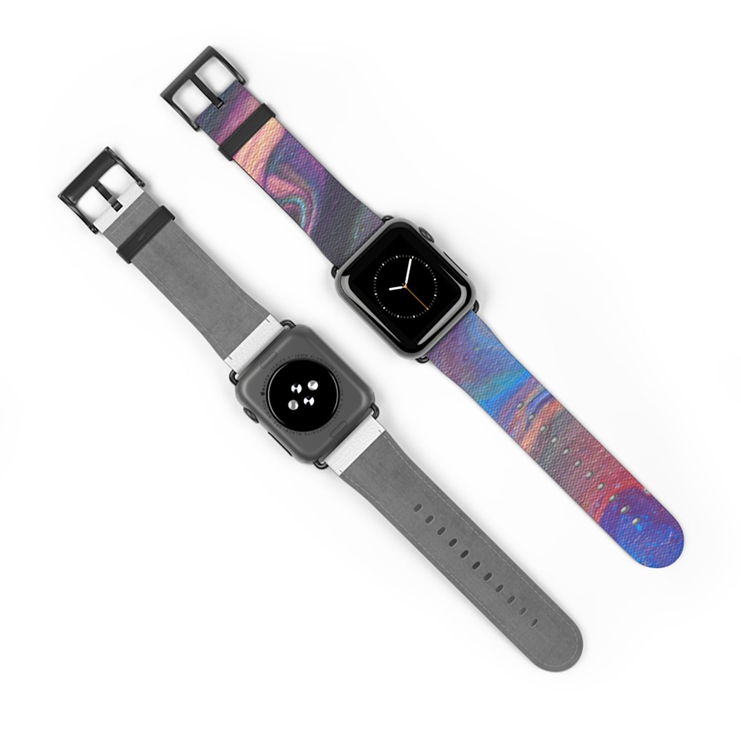 Mystic Currents Fluid Art Design Watch Band for Apple Watch Series 1-9, Ultra, and SE devices