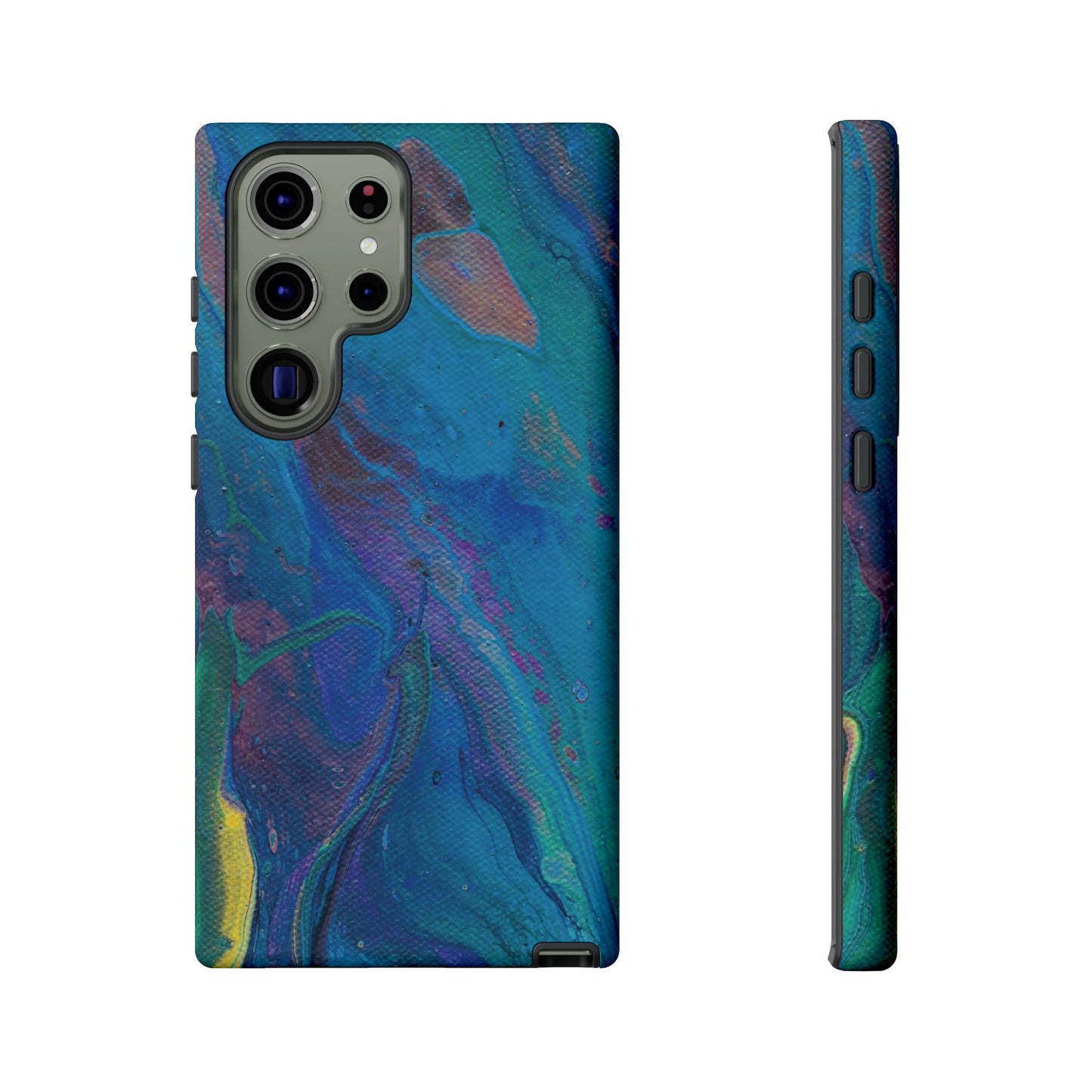 Peacock Swirls Tough Phone Case for iPhone, Samsung Galaxy, and Google Pixel devices