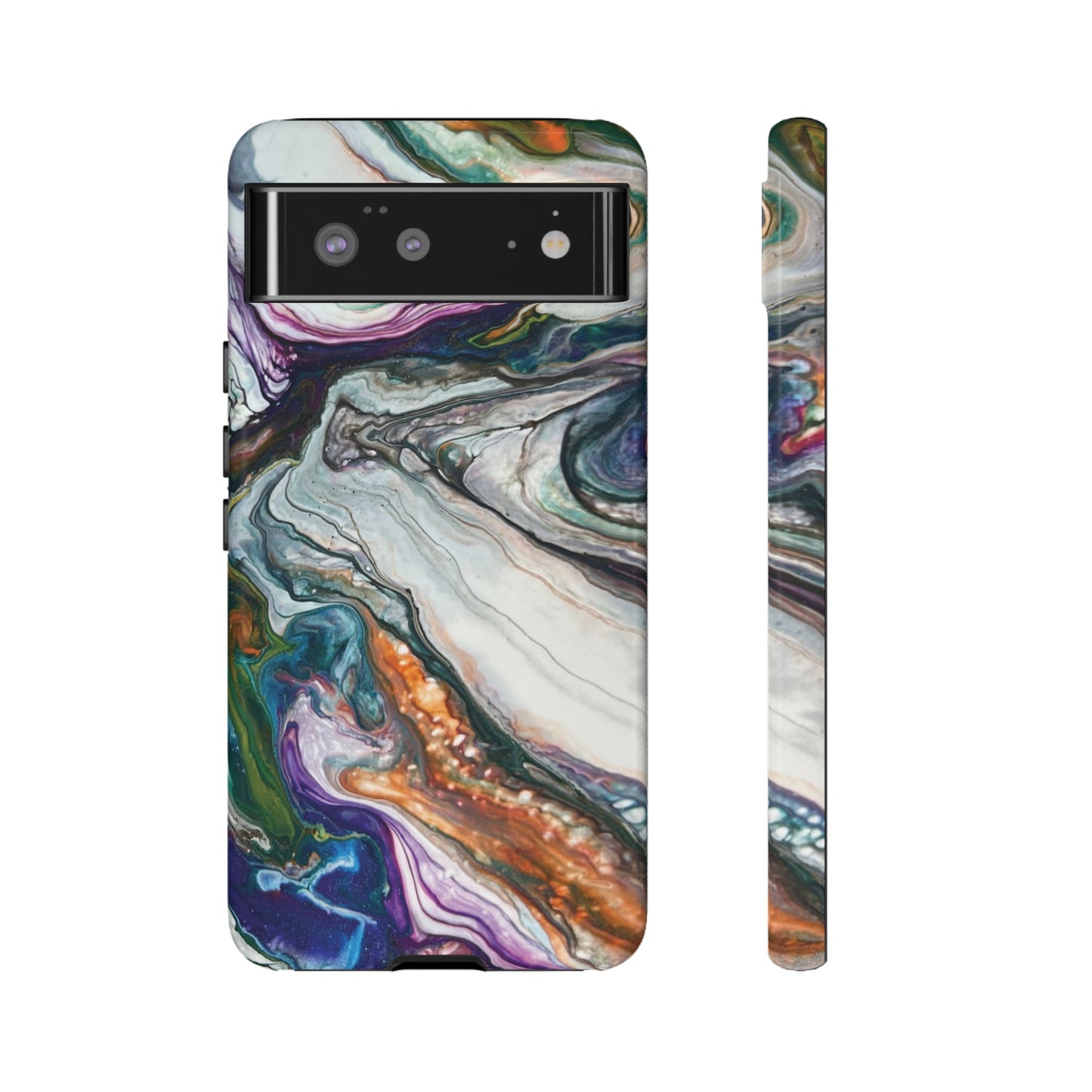 Vibrant Swirls Tough Phone Case for iPhone, Samsung Galaxy, and Google Pixel devices