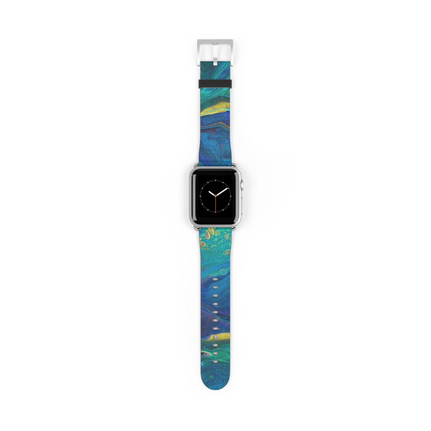 Peacock Swirls Watch Band for Apple Watch Series 1-9, Ultra, and SE devices