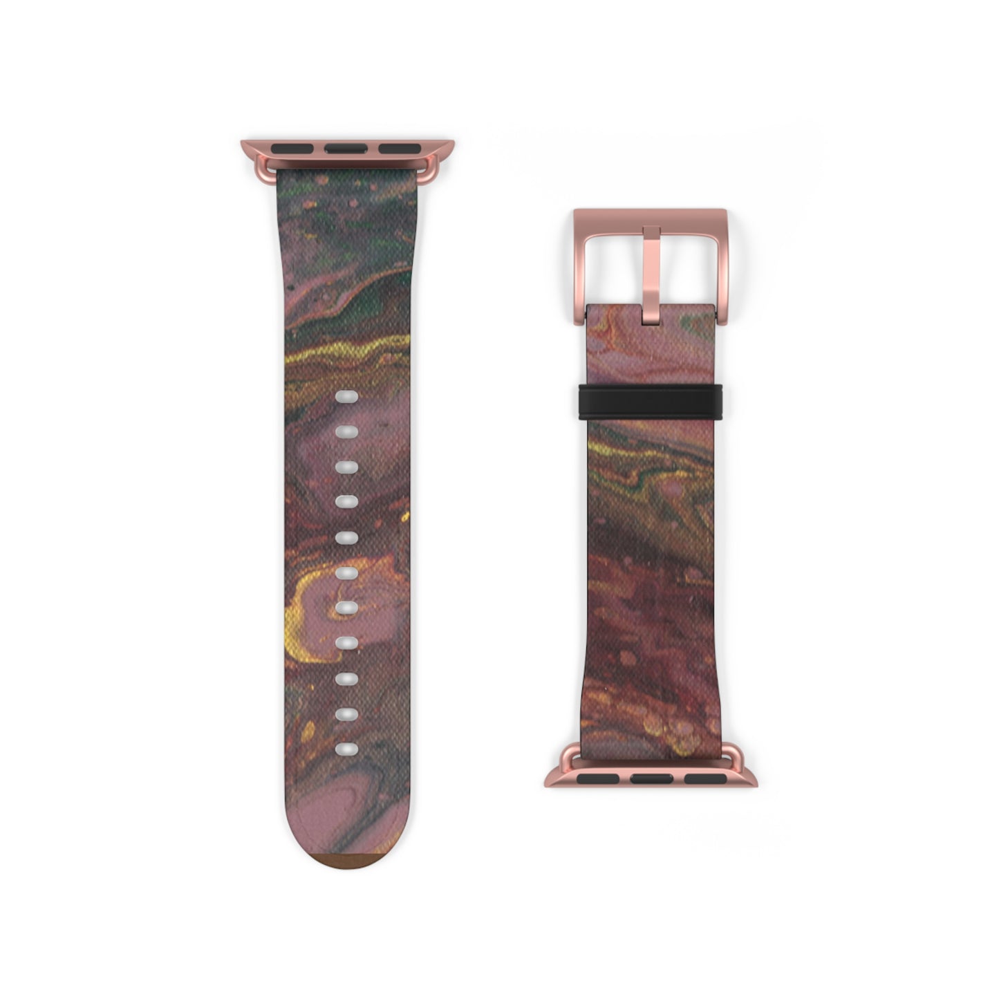 Burgundy Tapestry Watch Band for Apple Watch Series 1-9, Ultra, and SE devices