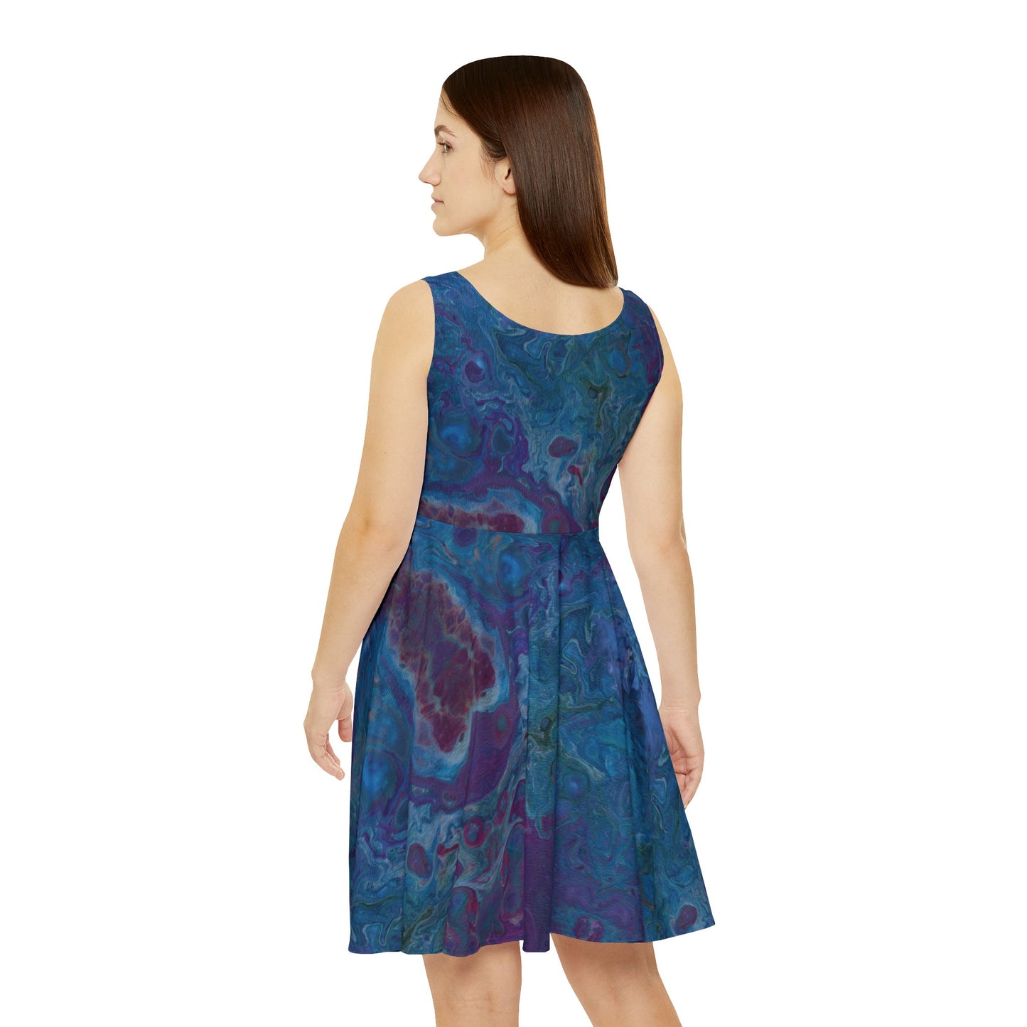 Women's Skater Dress - Azure Seas