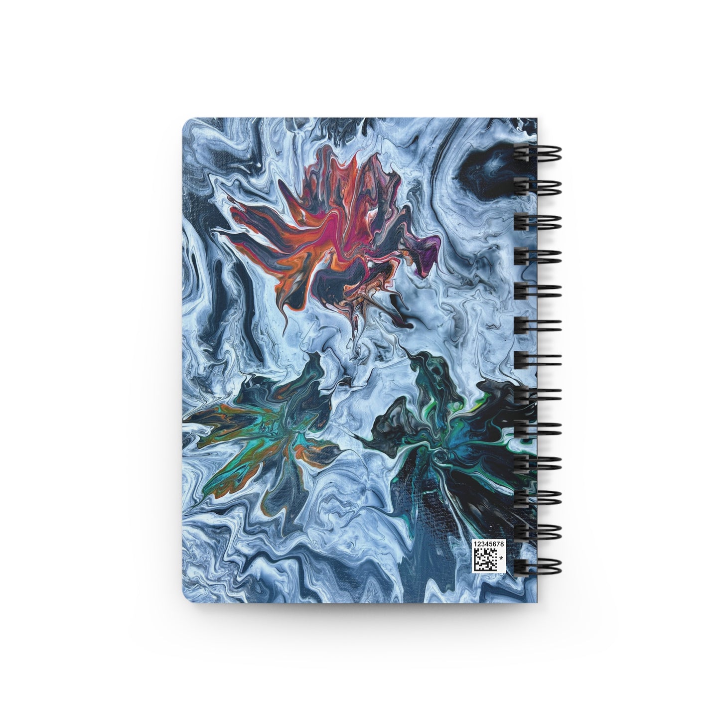 Spiral Bound Notebook with Inside Cover Artwork - Symphony of Colors