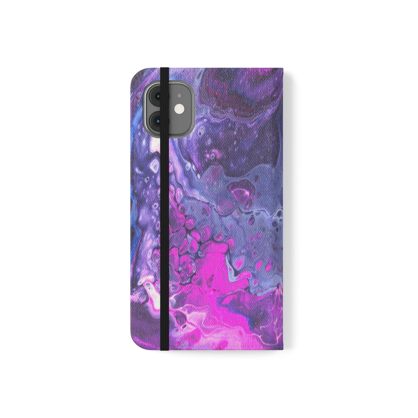 Velvet Twilight Flip Phone Case for iPhone 11 – 16 Pro, Samsung 21 – 22 Series