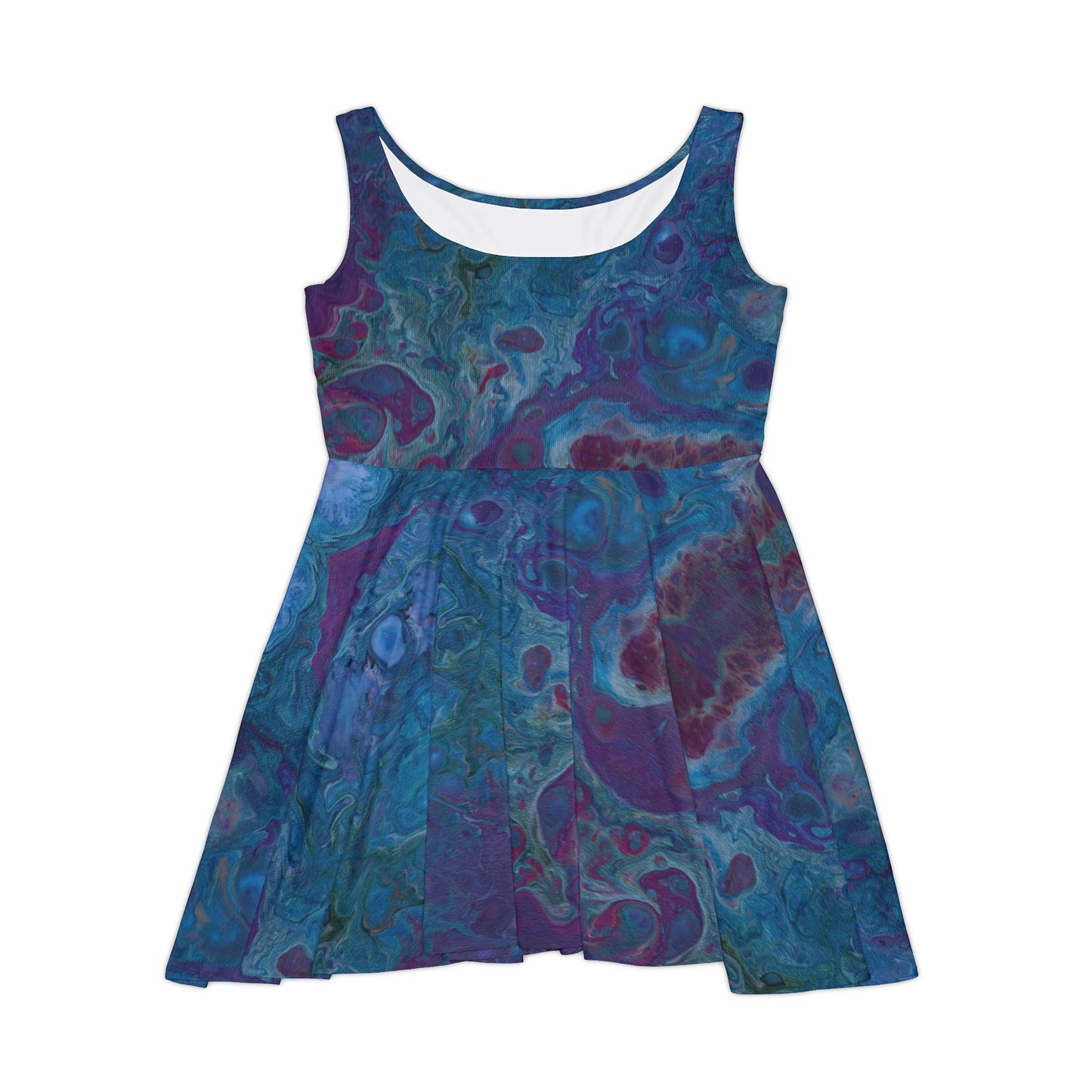 Women's Skater Dress - Azure Seas