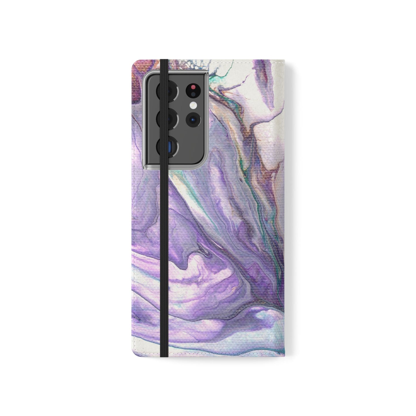 Majestic Marble Flip Phone Case for iPhone 11 – 16 Pro, Samsung 21 – 22 Series
